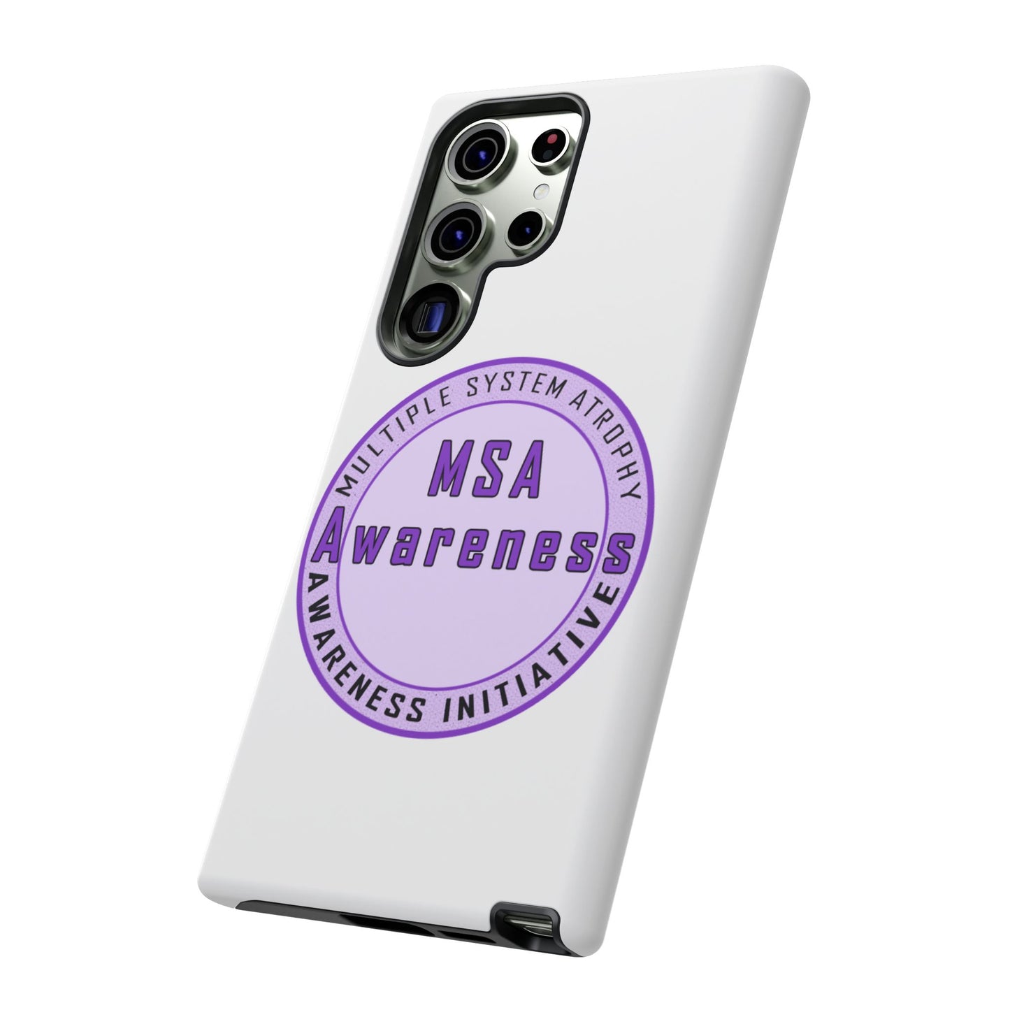MSA Awareness Phone Case | Tough Cases for Support, Gift for Caregivers, Awareness Month, Customizable Design