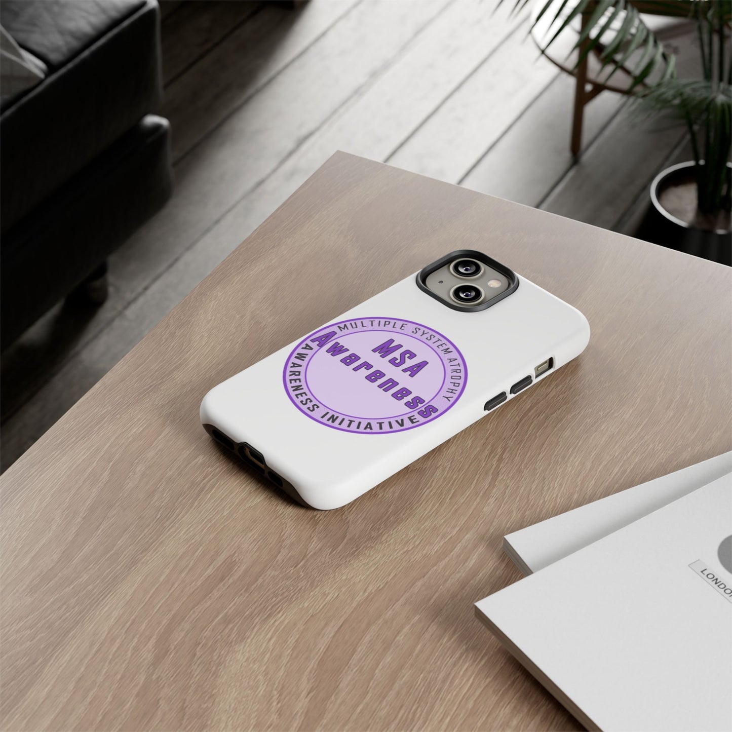 MSA Awareness Phone Case | Tough Cases for Support, Gift for Caregivers, Awareness Month, Customizable Design
