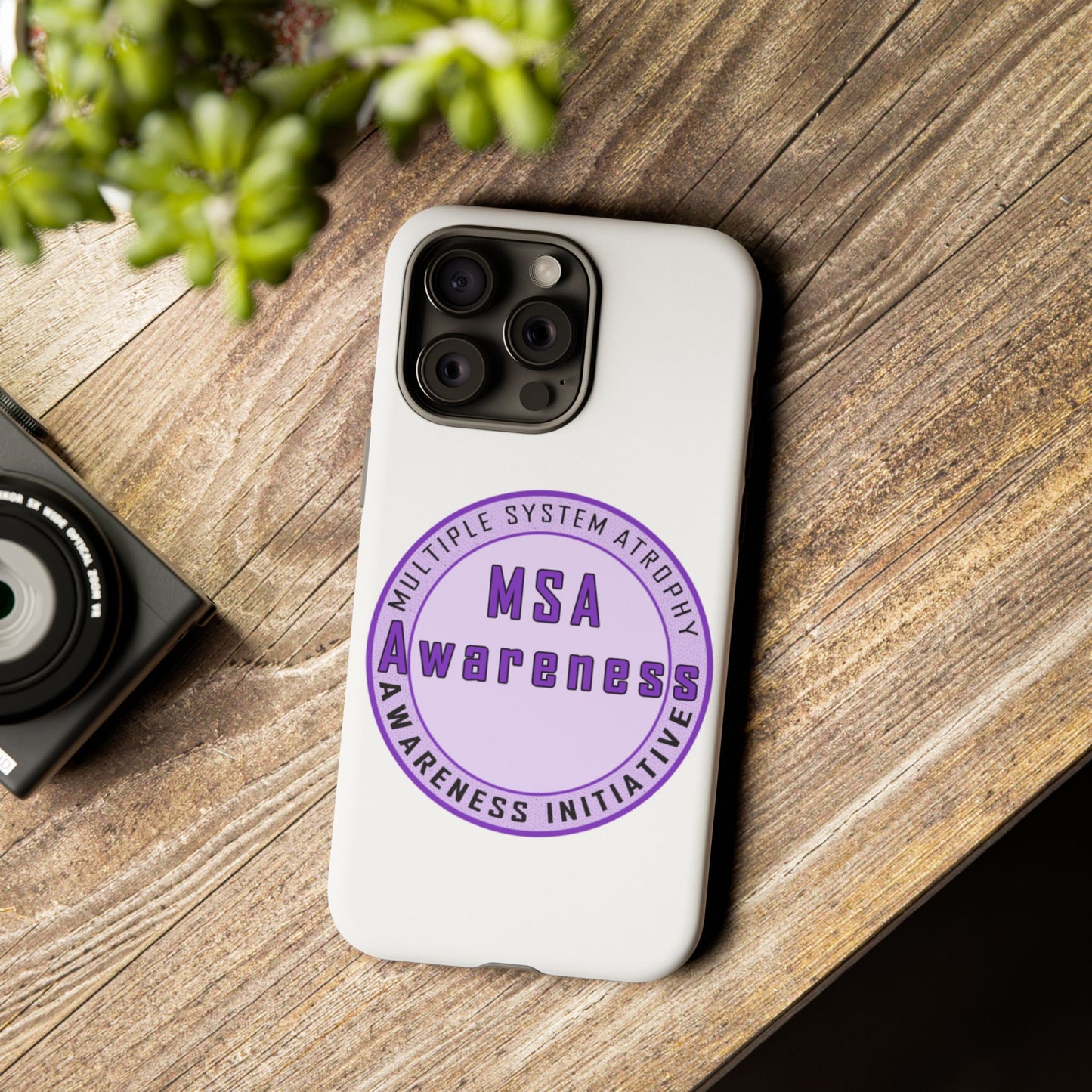 MSA Awareness Phone Case | Tough Cases for Support, Gift for Caregivers, Awareness Month, Customizable Design