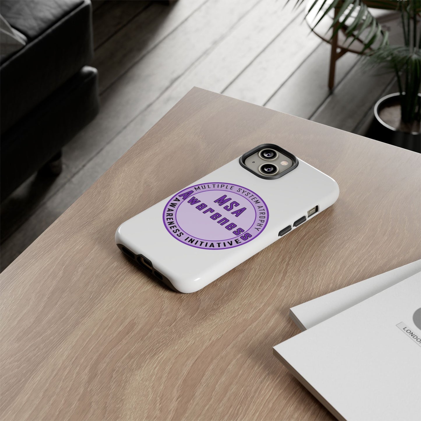 MSA Awareness Phone Case | Tough Cases for Support, Gift for Caregivers, Awareness Month, Customizable Design
