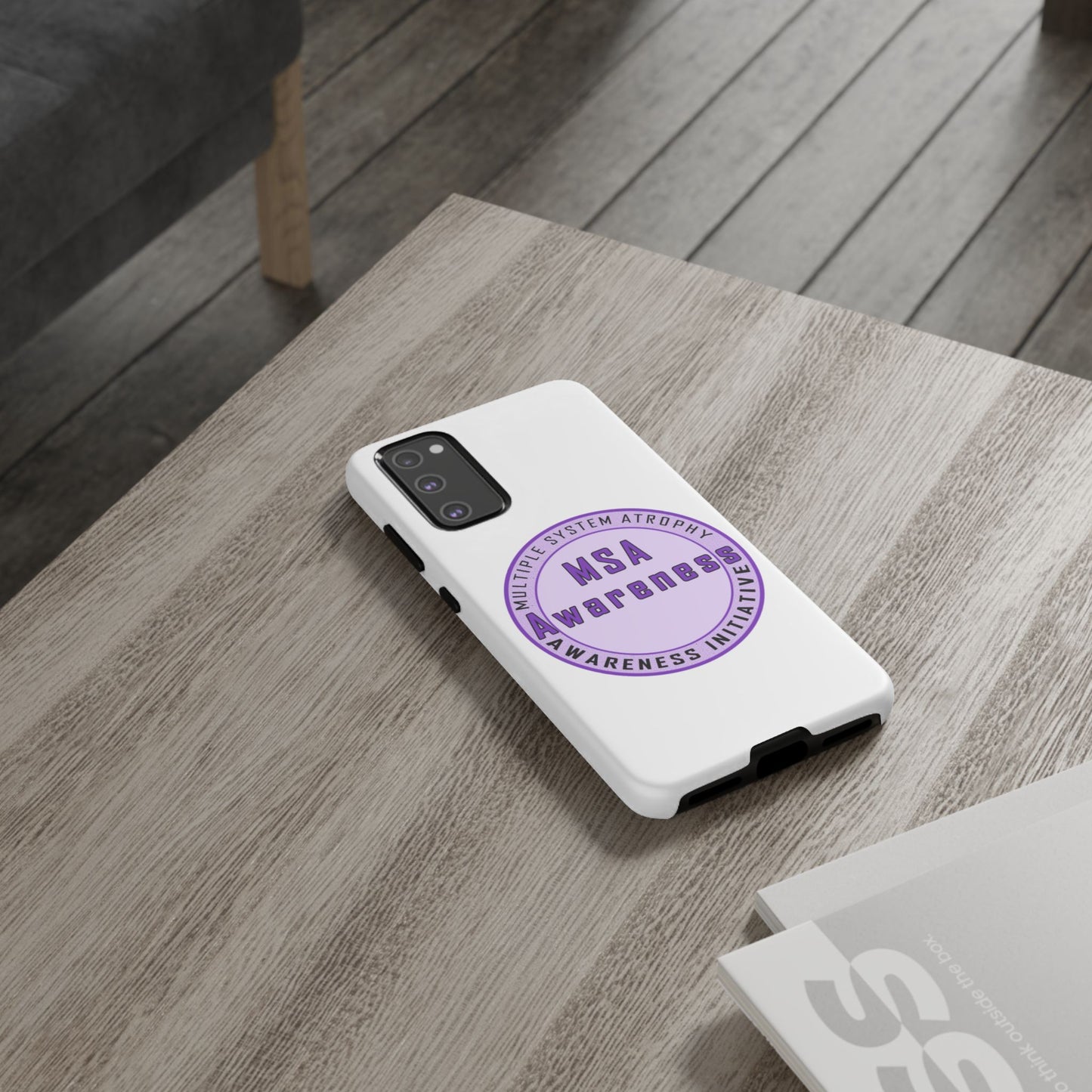 MSA Awareness Phone Case | Tough Cases for Support, Gift for Caregivers, Awareness Month, Customizable Design