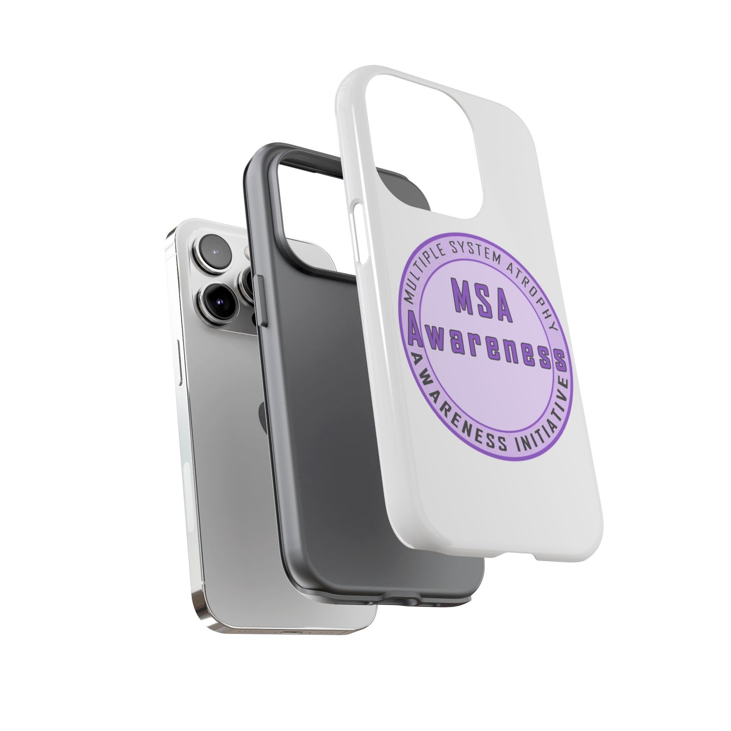 MSA Awareness Phone Case | Tough Cases for Support, Gift for Caregivers, Awareness Month, Customizable Design
