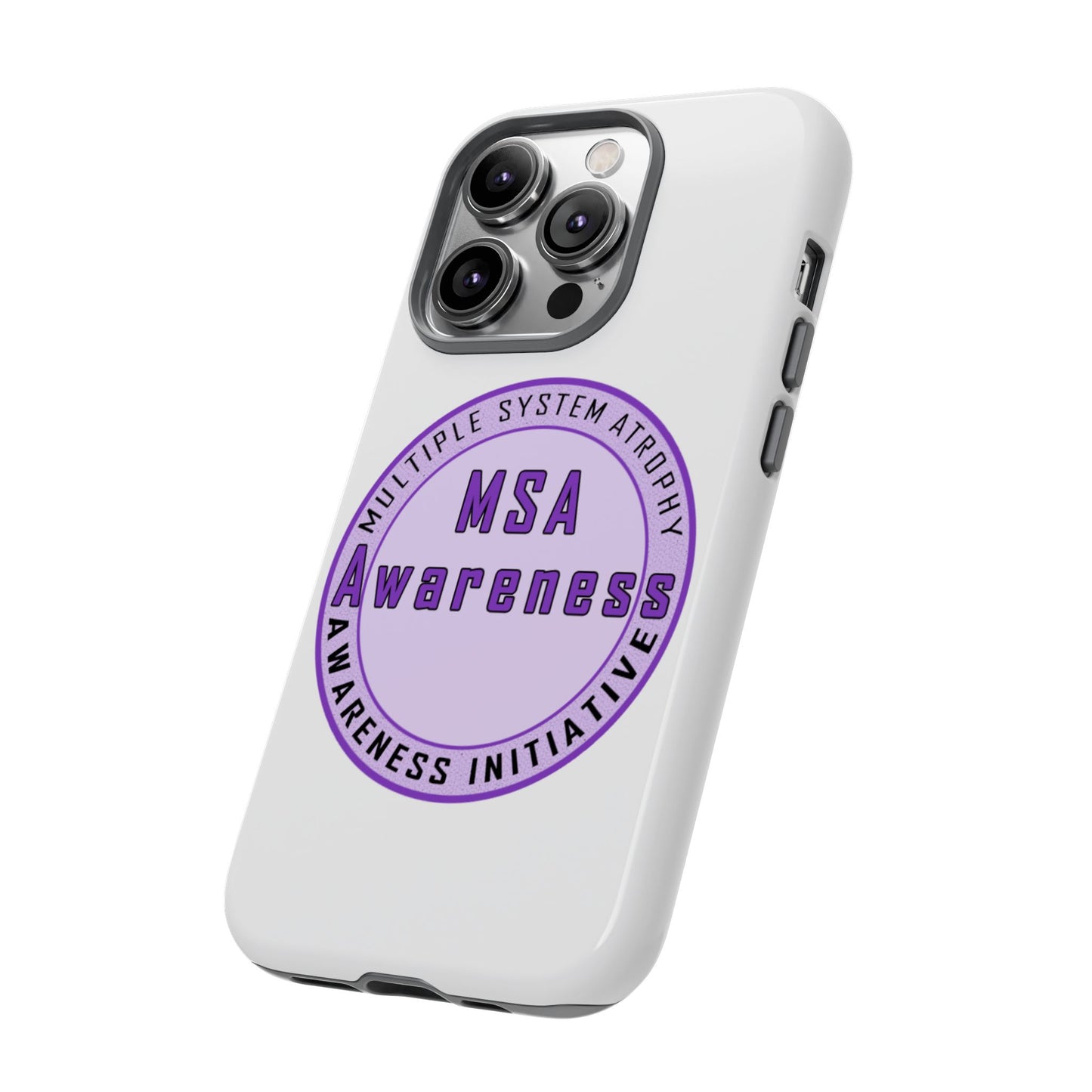 MSA Awareness Phone Case | Tough Cases for Support, Gift for Caregivers, Awareness Month, Customizable Design