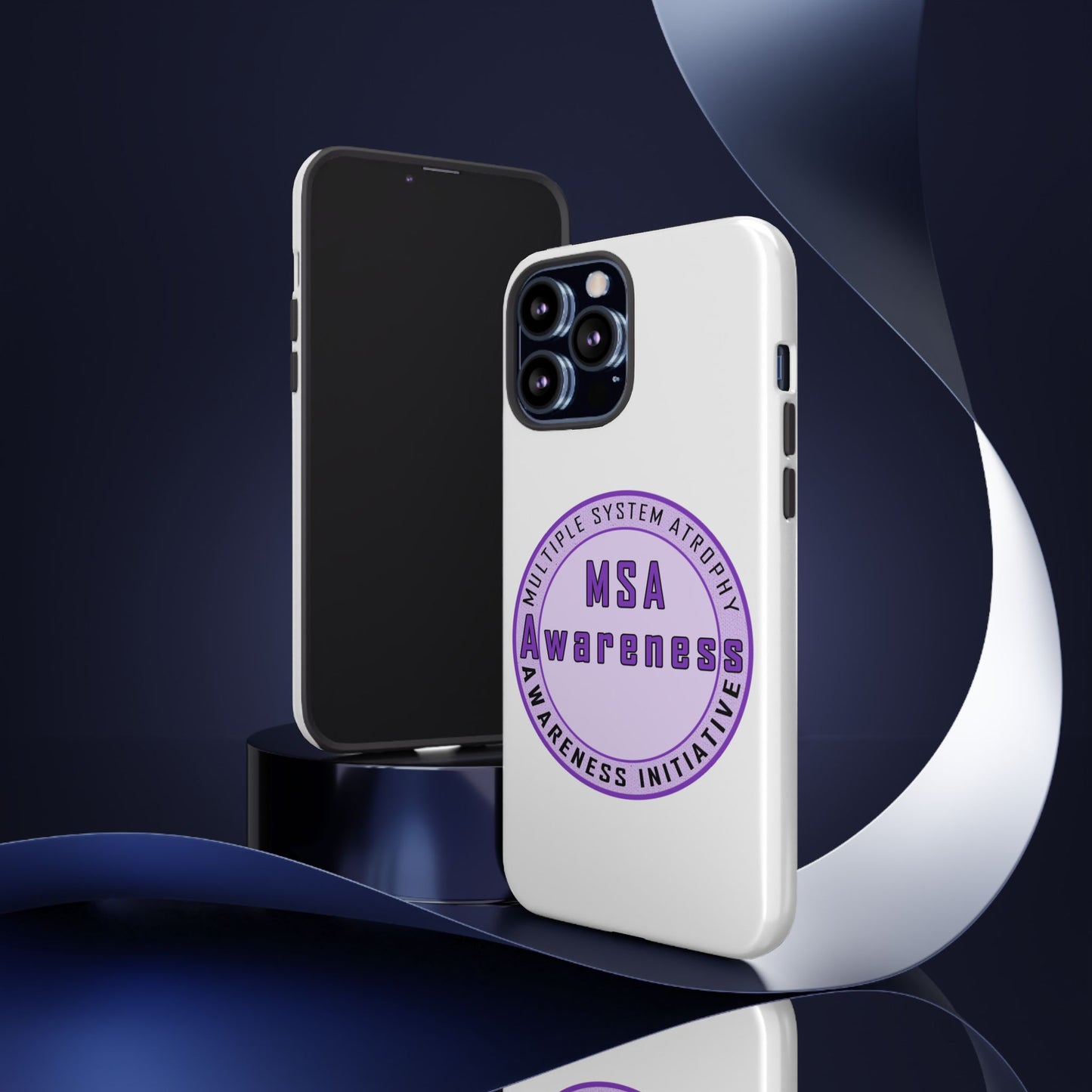 MSA Awareness Phone Case | Tough Cases for Support, Gift for Caregivers, Awareness Month, Customizable Design