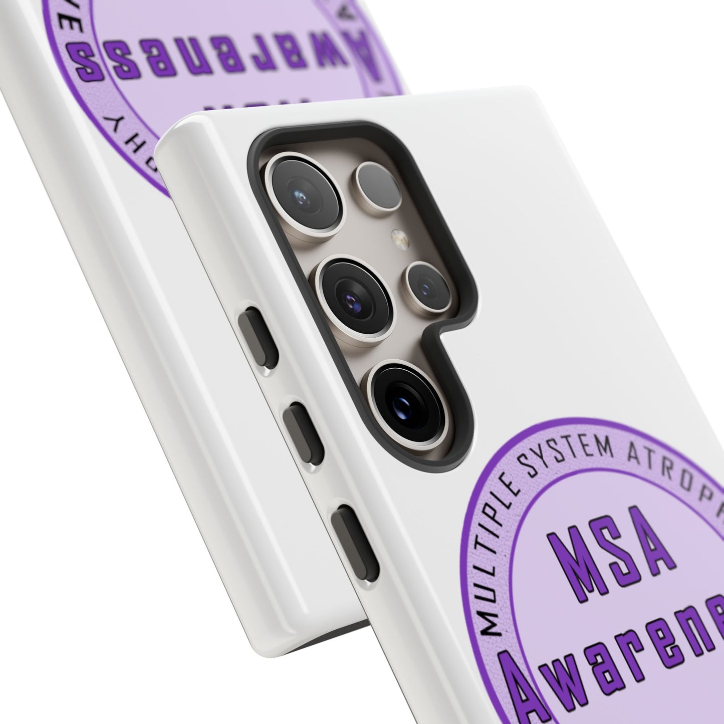 MSA Awareness Phone Case | Tough Cases for Support, Gift for Caregivers, Awareness Month, Customizable Design