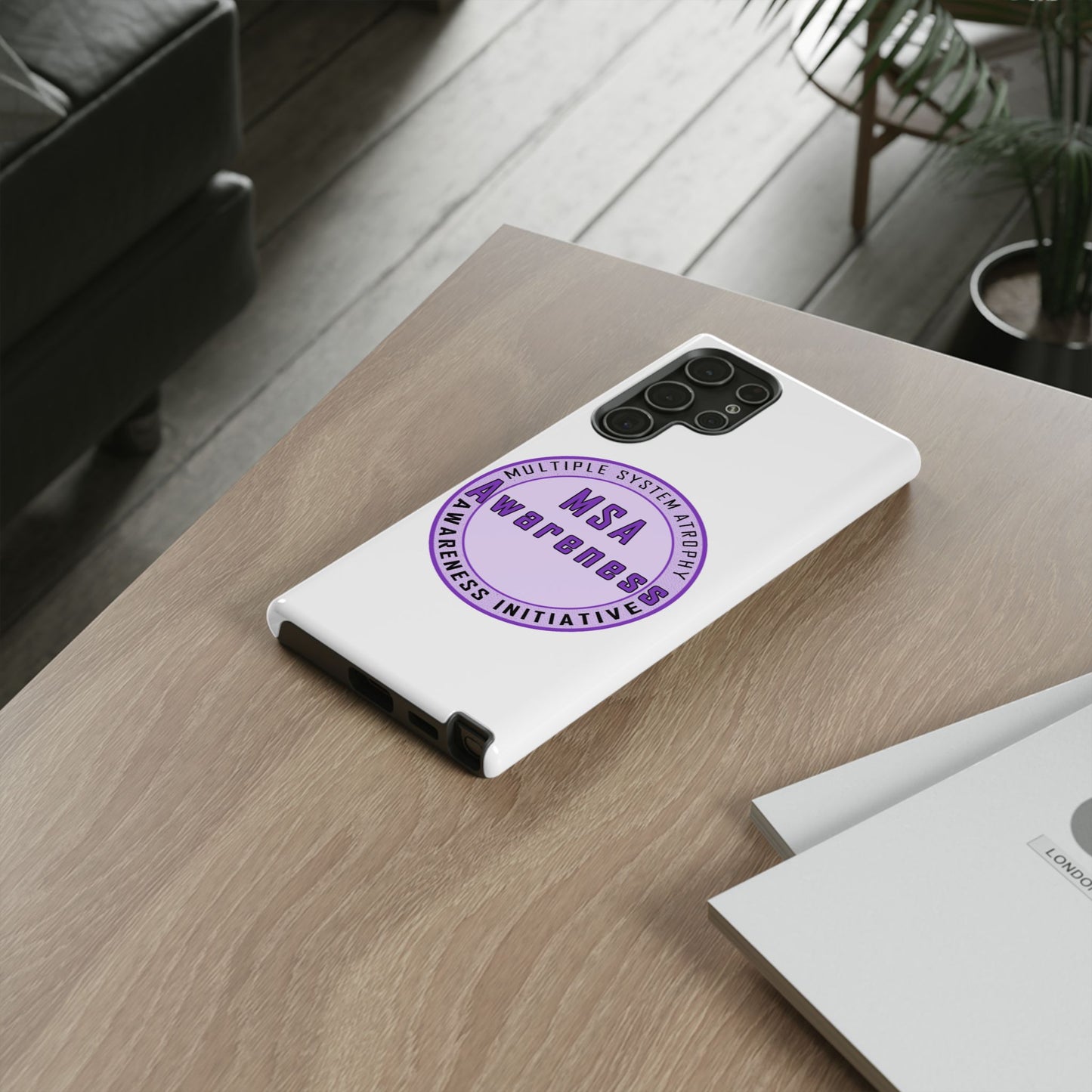 MSA Awareness Phone Case | Tough Cases for Support, Gift for Caregivers, Awareness Month, Customizable Design