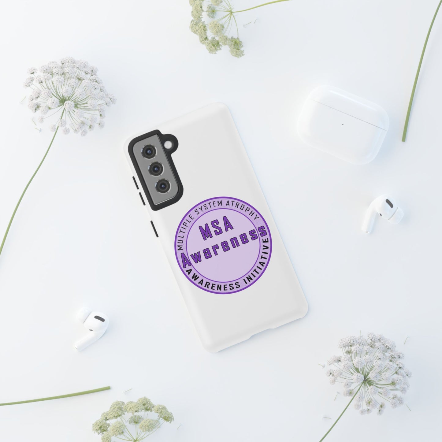 MSA Awareness Phone Case | Tough Cases for Support, Gift for Caregivers, Awareness Month, Customizable Design