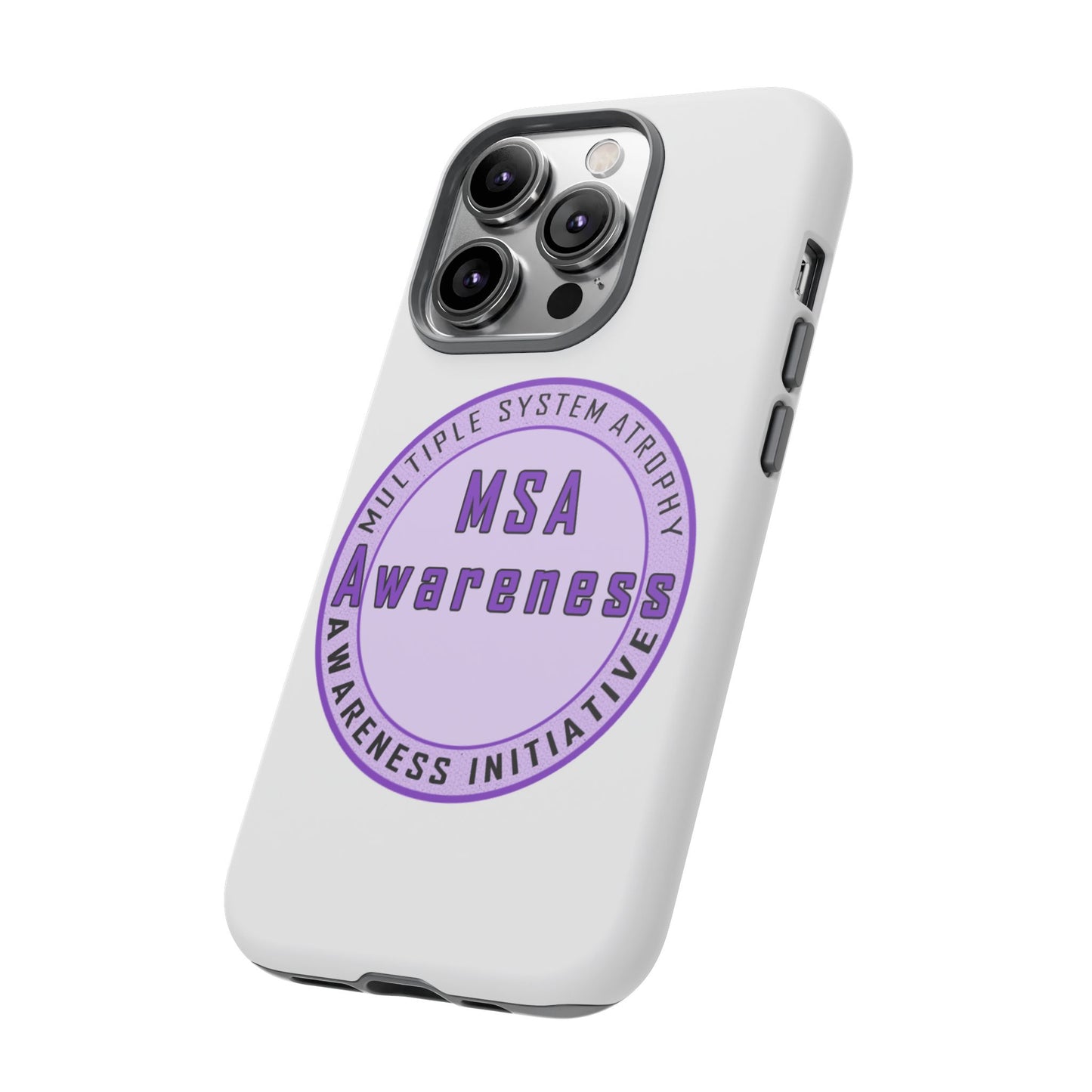 MSA Awareness Phone Case | Tough Cases for Support, Gift for Caregivers, Awareness Month, Customizable Design