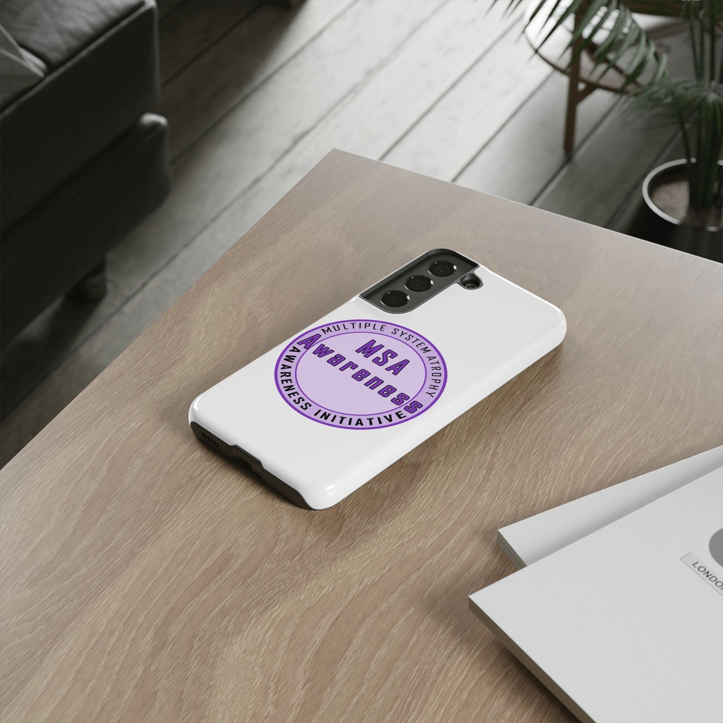 MSA Awareness Phone Case | Tough Cases for Support, Gift for Caregivers, Awareness Month, Customizable Design