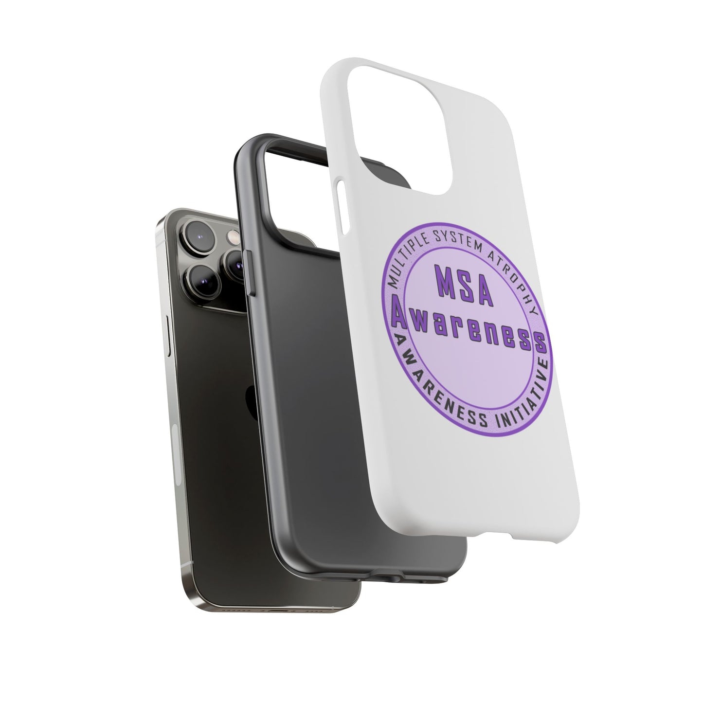 MSA Awareness Phone Case | Tough Cases for Support, Gift for Caregivers, Awareness Month, Customizable Design