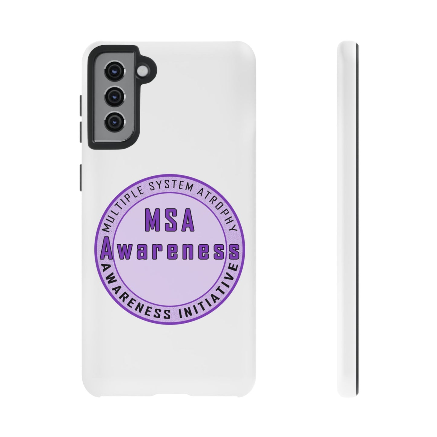 MSA Awareness Phone Case | Tough Cases for Support, Gift for Caregivers, Awareness Month, Customizable Design