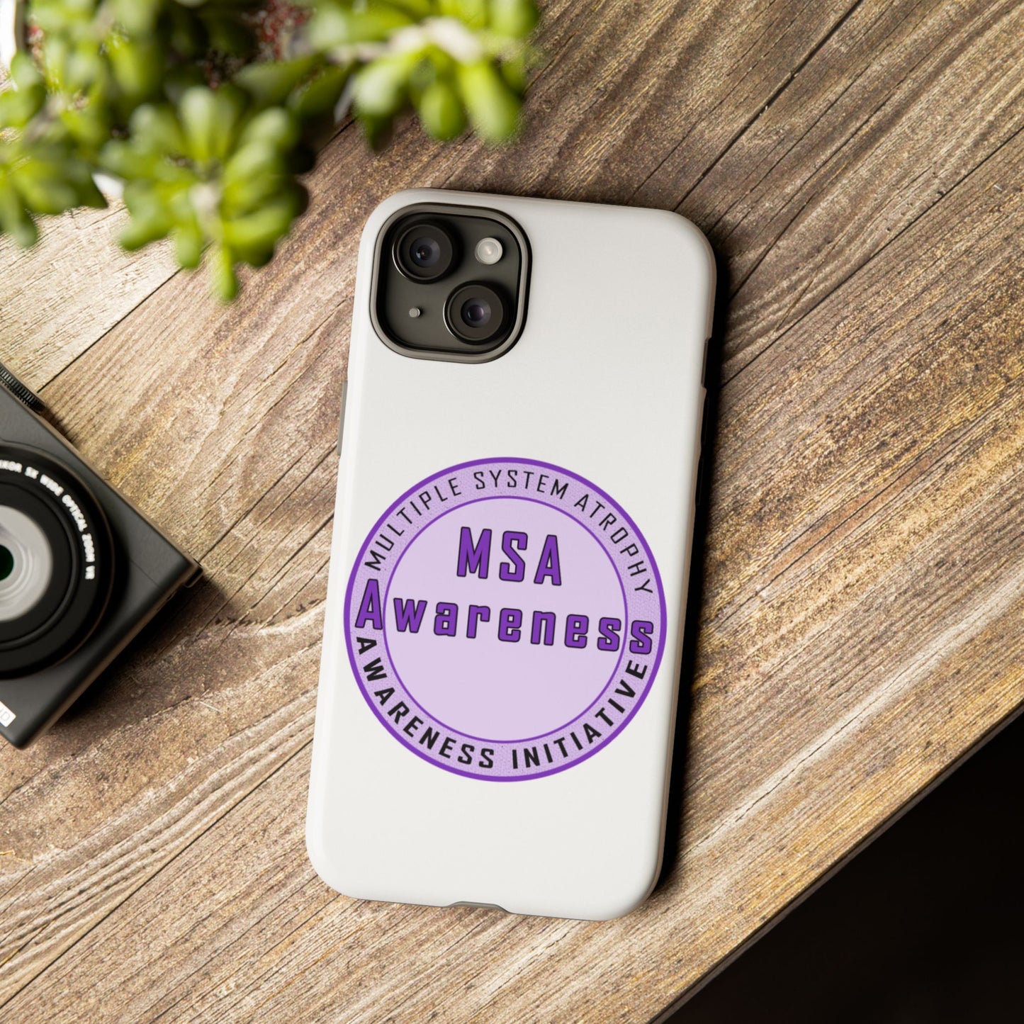 MSA Awareness Phone Case | Tough Cases for Support, Gift for Caregivers, Awareness Month, Customizable Design
