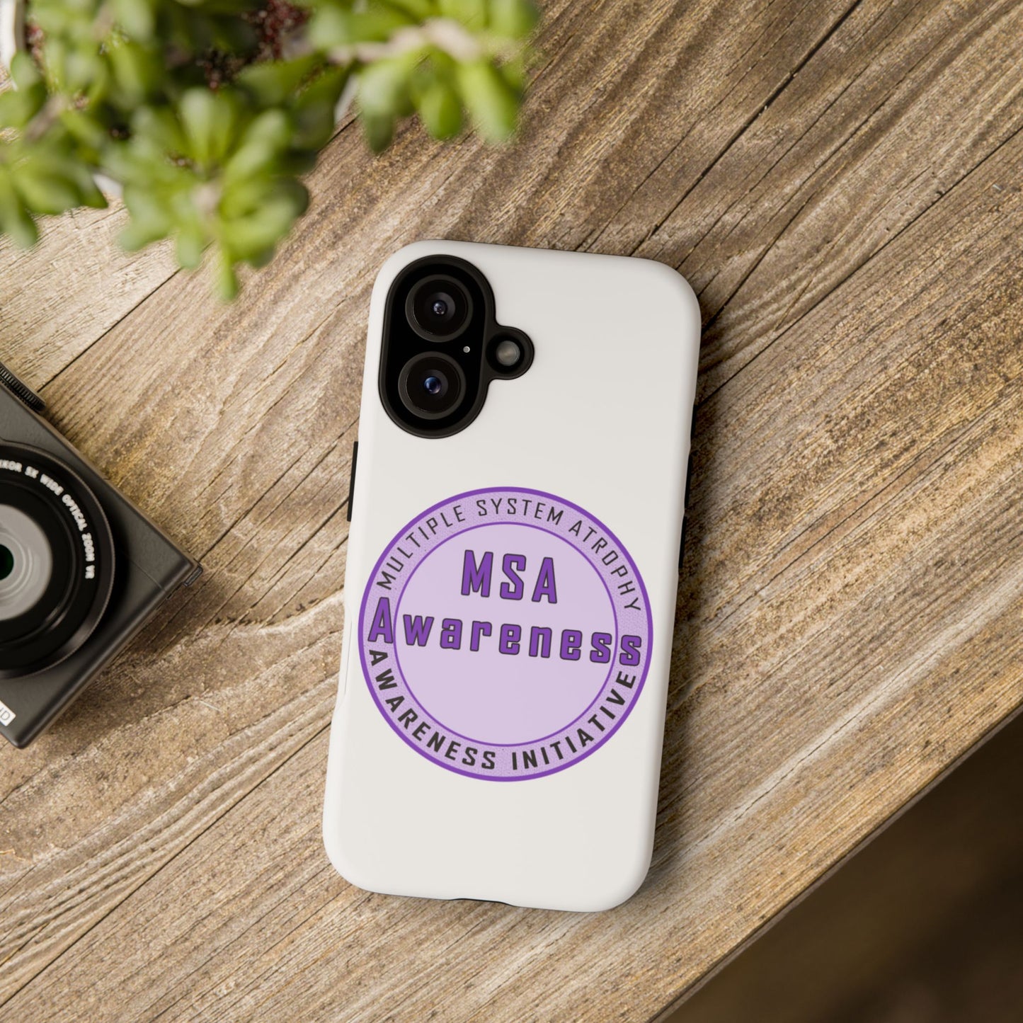 MSA Awareness Phone Case | Tough Cases for Support, Gift for Caregivers, Awareness Month, Customizable Design