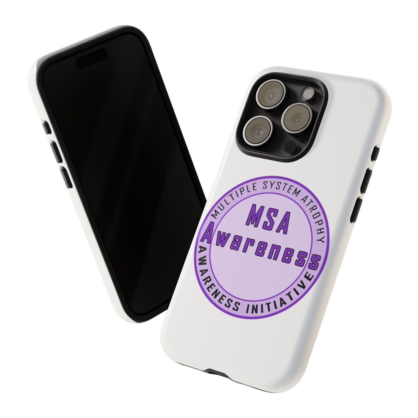 MSA Awareness Phone Case | Tough Cases for Support, Gift for Caregivers, Awareness Month, Customizable Design
