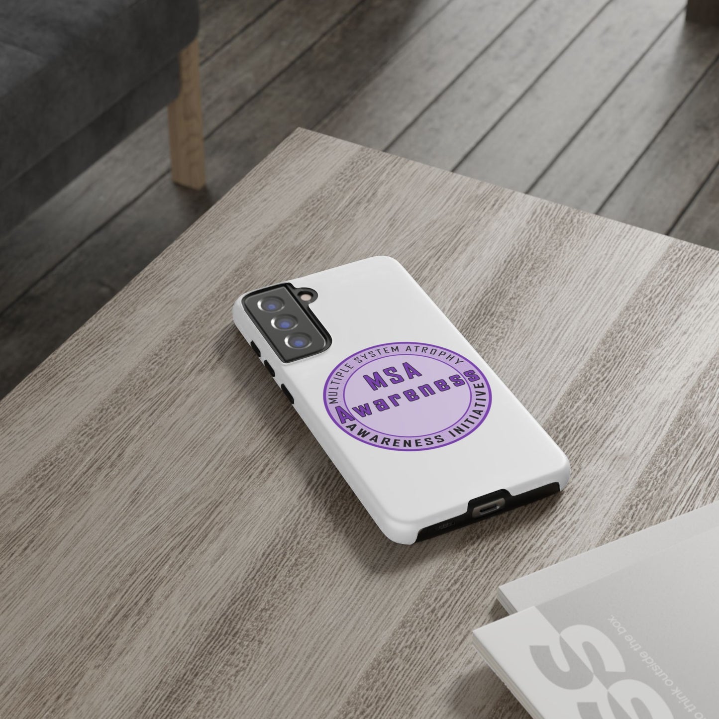 MSA Awareness Phone Case | Tough Cases for Support, Gift for Caregivers, Awareness Month, Customizable Design