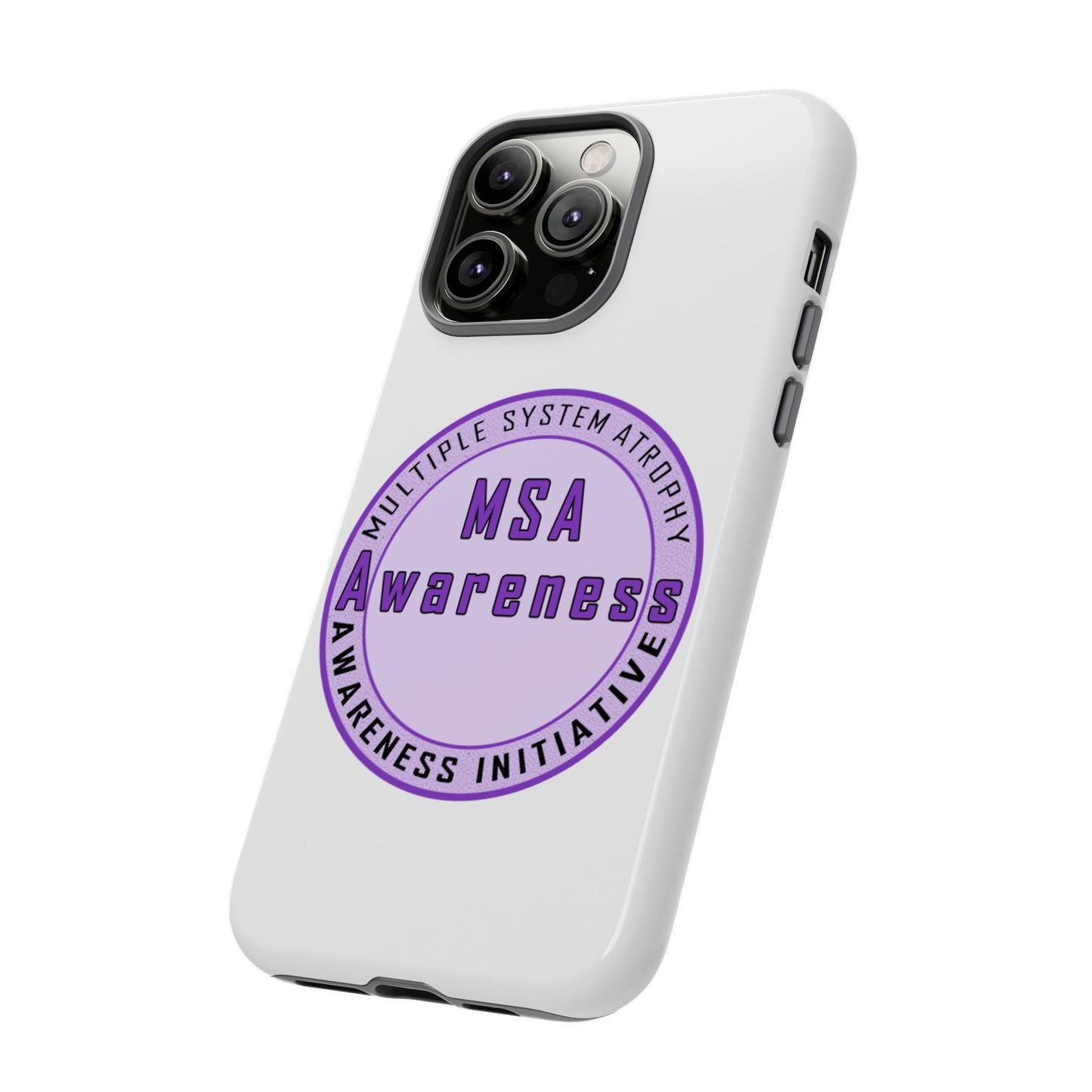 MSA Awareness Phone Case | Tough Cases for Support, Gift for Caregivers, Awareness Month, Customizable Design