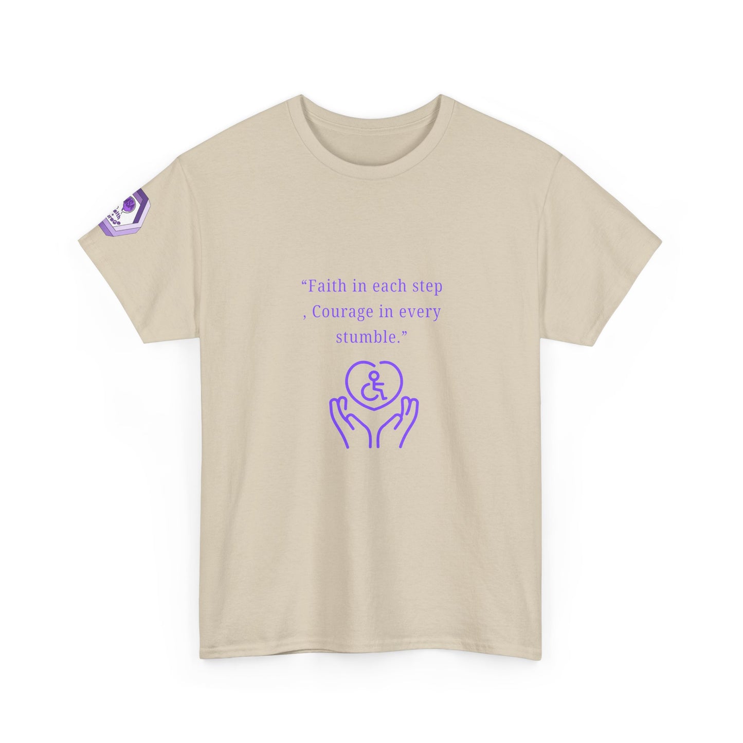 Inspirational Quote T-Shirt - Faith & Courage Tee, Motivational Apparel, Unisex Graphic Shirt, Gift for Friends, Encouragement Wear