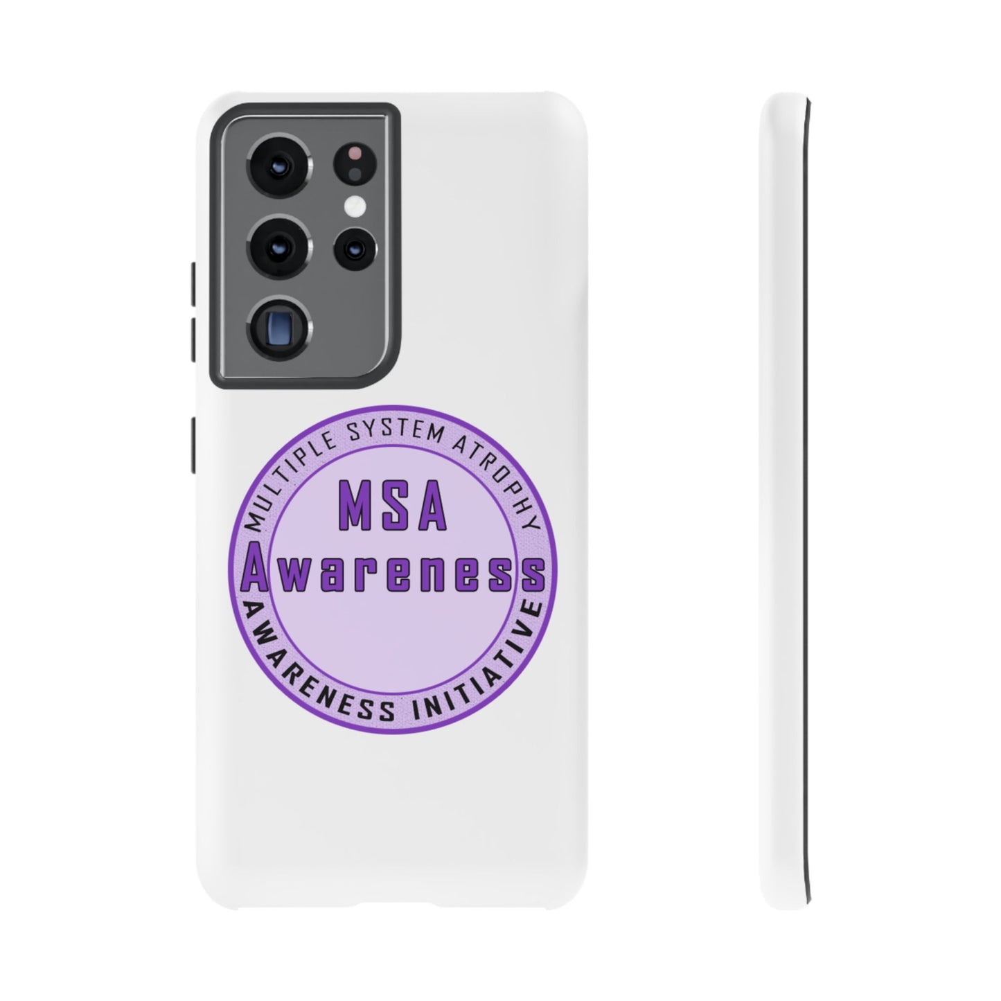MSA Awareness Phone Case | Tough Cases for Support, Gift for Caregivers, Awareness Month, Customizable Design
