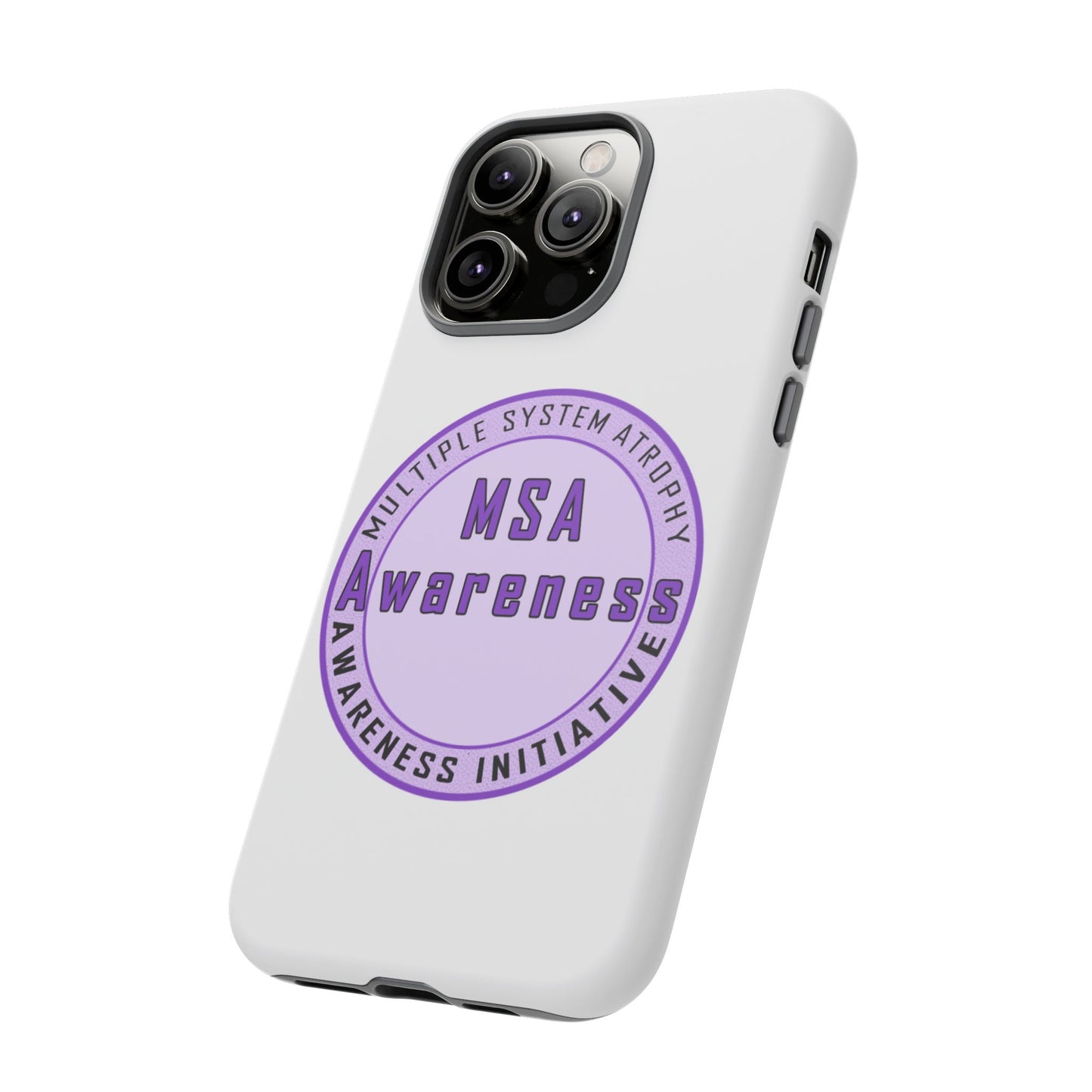 MSA Awareness Phone Case | Tough Cases for Support, Gift for Caregivers, Awareness Month, Customizable Design