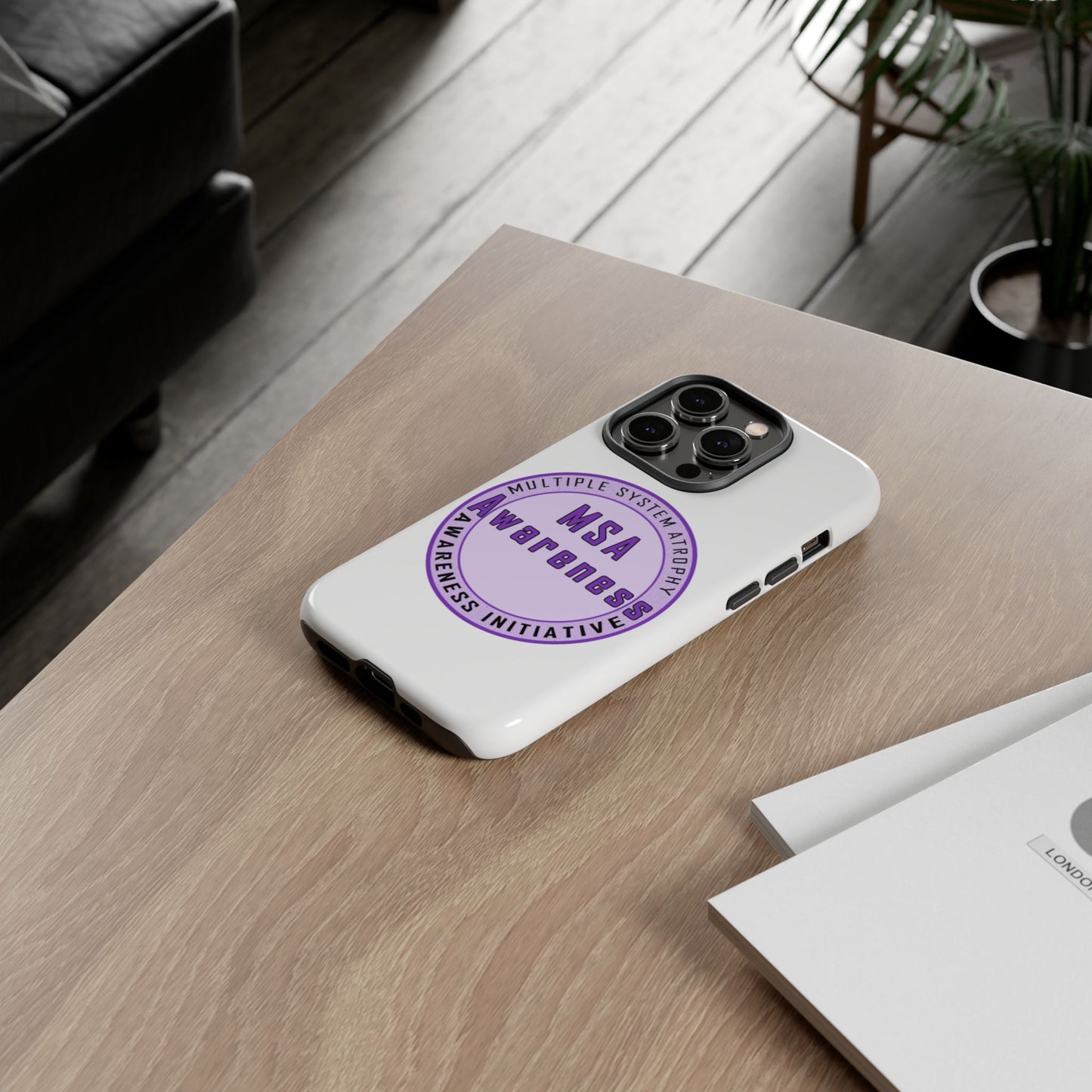 MSA Awareness Phone Case | Tough Cases for Support, Gift for Caregivers, Awareness Month, Customizable Design