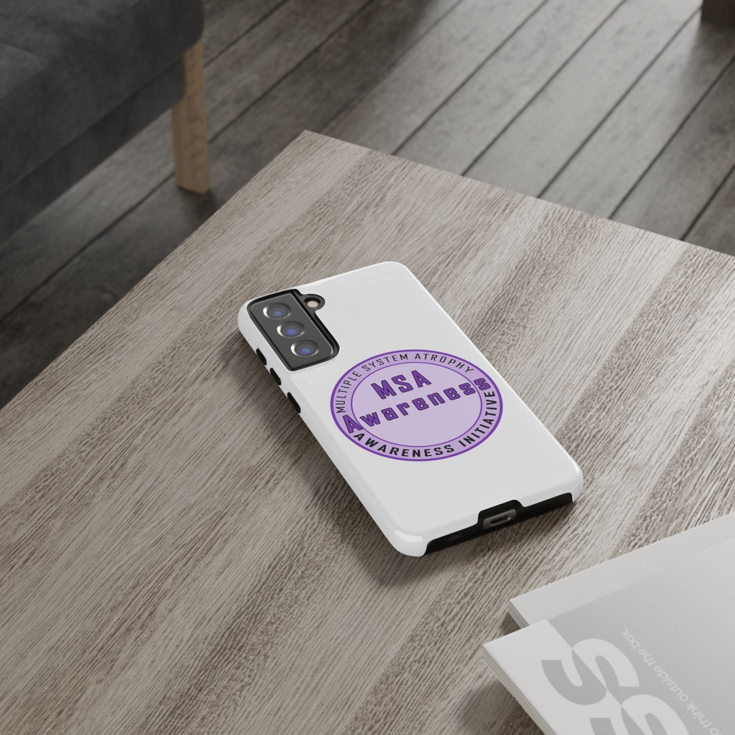 MSA Awareness Phone Case | Tough Cases for Support, Gift for Caregivers, Awareness Month, Customizable Design