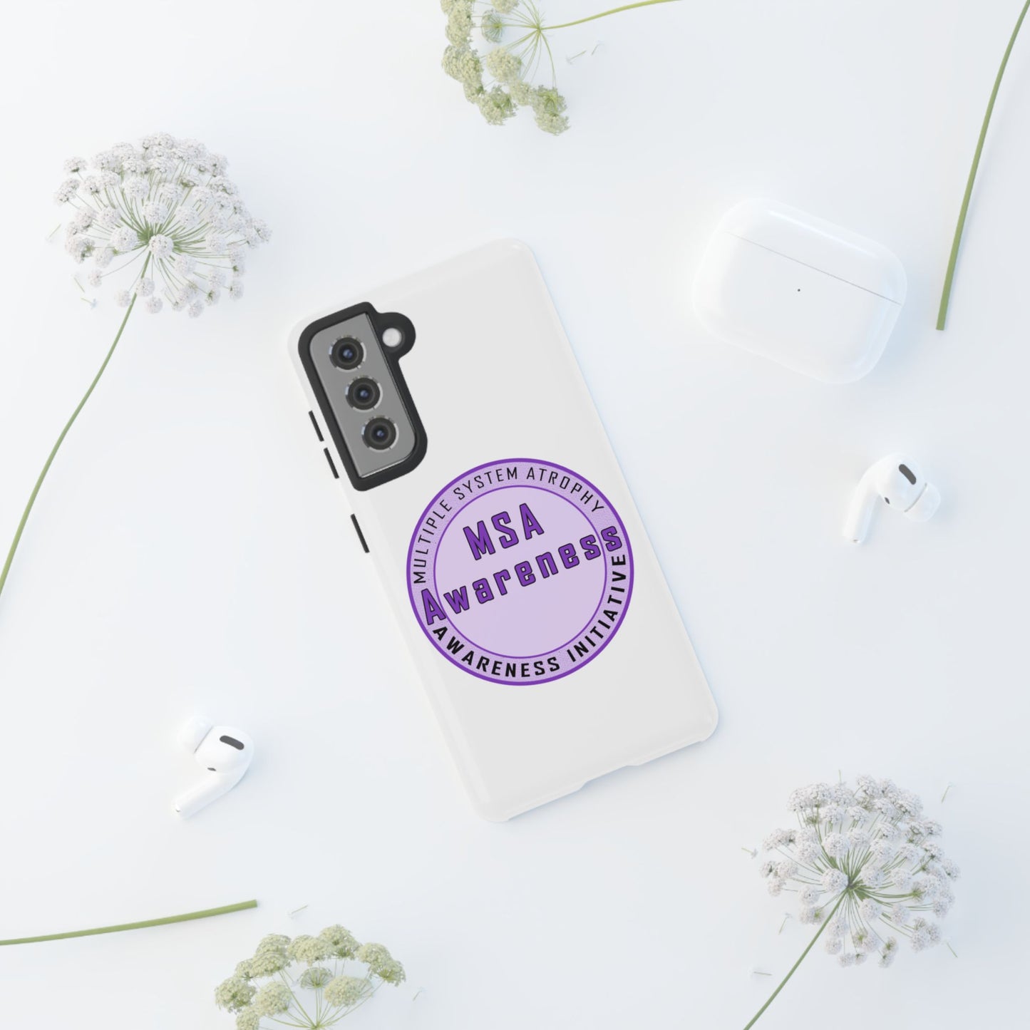 MSA Awareness Phone Case | Tough Cases for Support, Gift for Caregivers, Awareness Month, Customizable Design