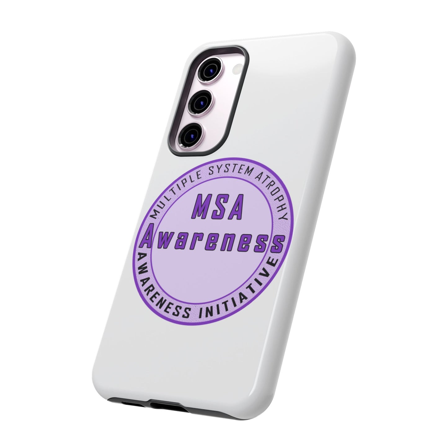 MSA Awareness Phone Case | Tough Cases for Support, Gift for Caregivers, Awareness Month, Customizable Design
