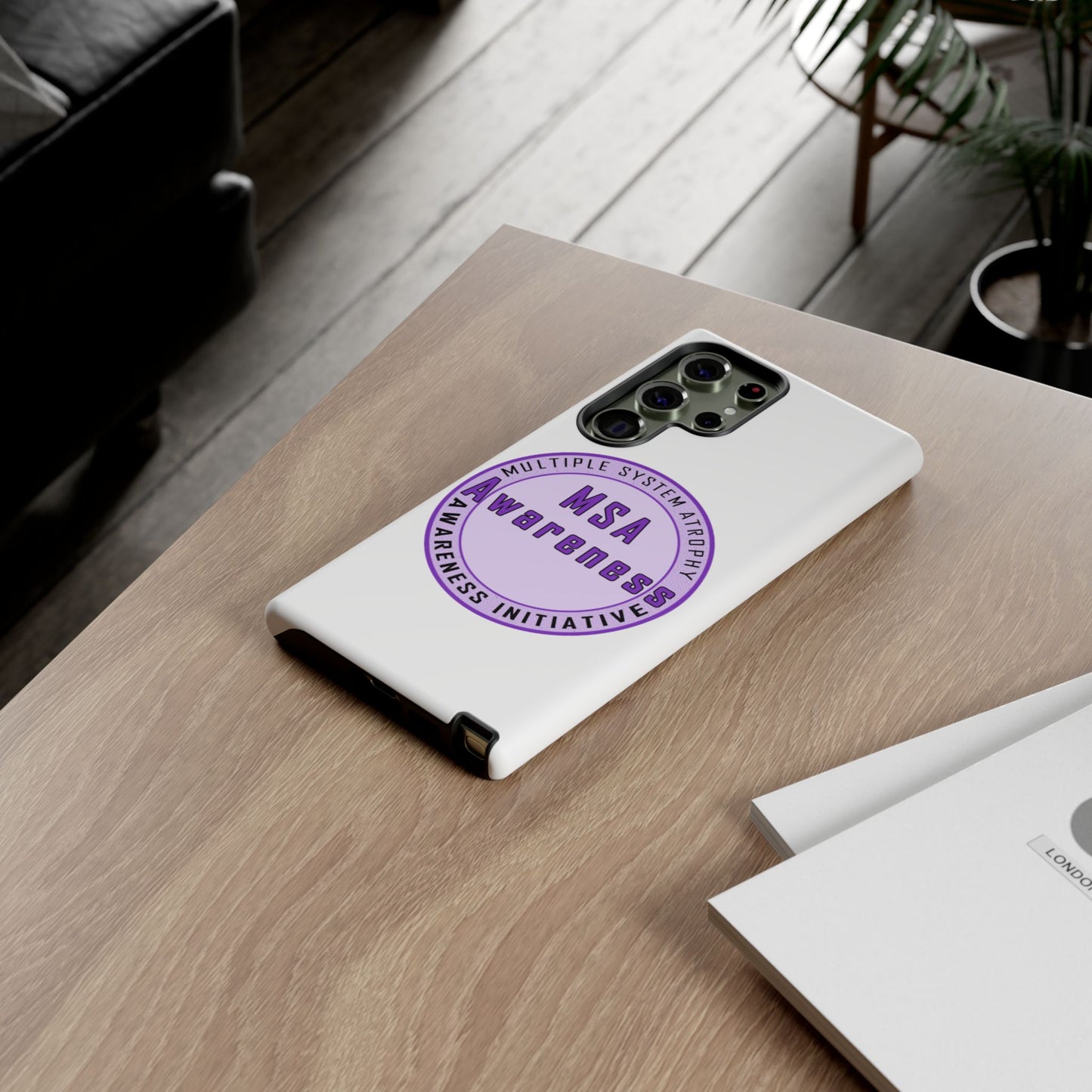 MSA Awareness Phone Case | Tough Cases for Support, Gift for Caregivers, Awareness Month, Customizable Design