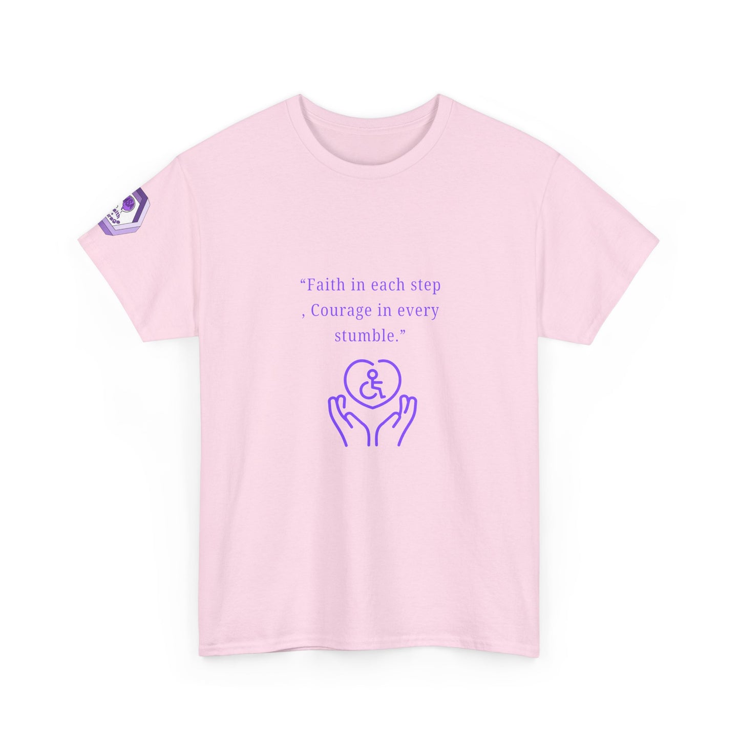 Inspirational Quote T-Shirt - Faith & Courage Tee, Motivational Apparel, Unisex Graphic Shirt, Gift for Friends, Encouragement Wear