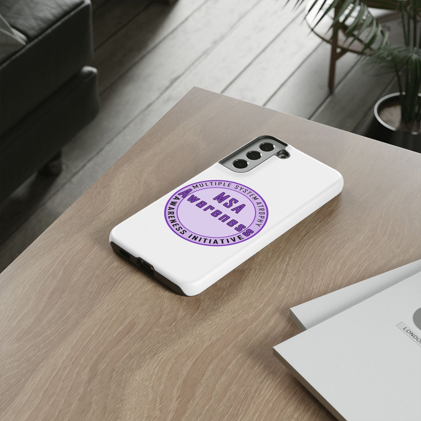 MSA Awareness Phone Case | Tough Cases for Support, Gift for Caregivers, Awareness Month, Customizable Design