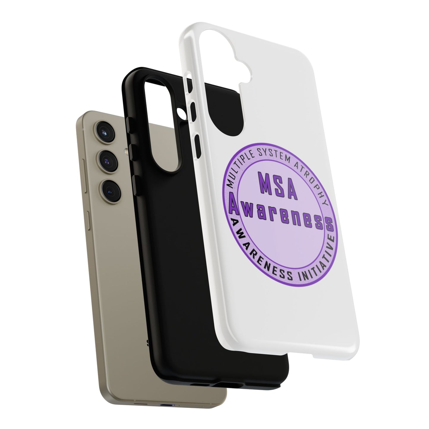 MSA Awareness Phone Case | Tough Cases for Support, Gift for Caregivers, Awareness Month, Customizable Design