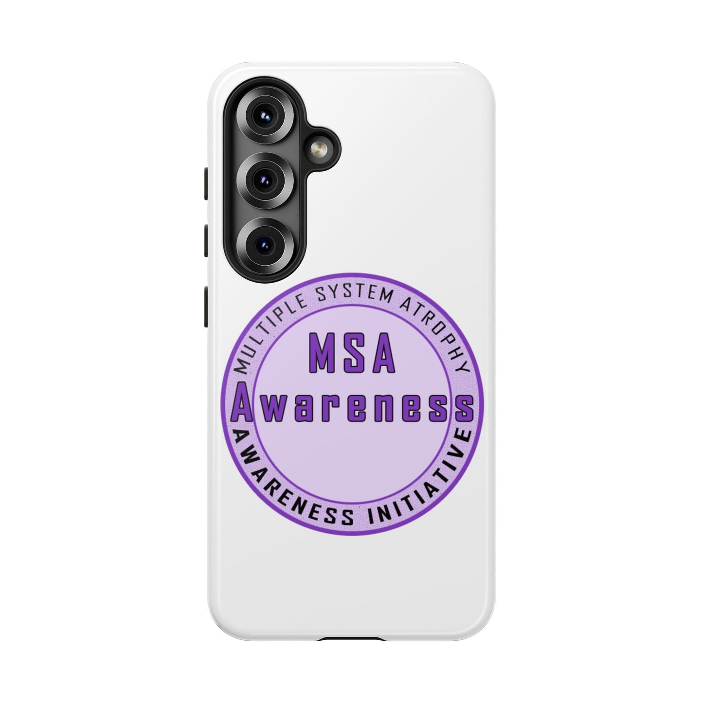 MSA Awareness Phone Case | Tough Cases for Support, Gift for Caregivers, Awareness Month, Customizable Design