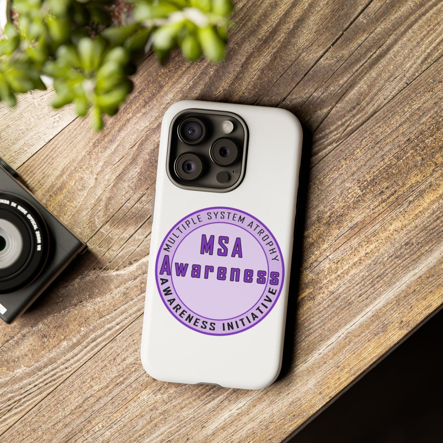MSA Awareness Phone Case | Tough Cases for Support, Gift for Caregivers, Awareness Month, Customizable Design