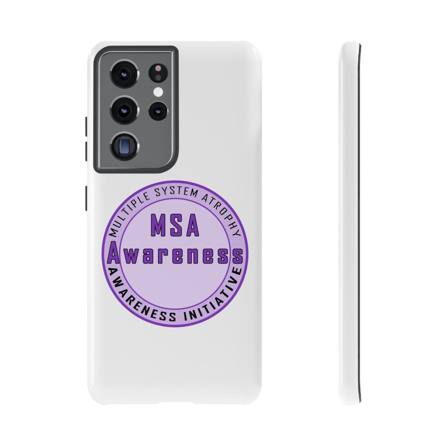MSA Awareness Phone Case | Tough Cases for Support, Gift for Caregivers, Awareness Month, Customizable Design