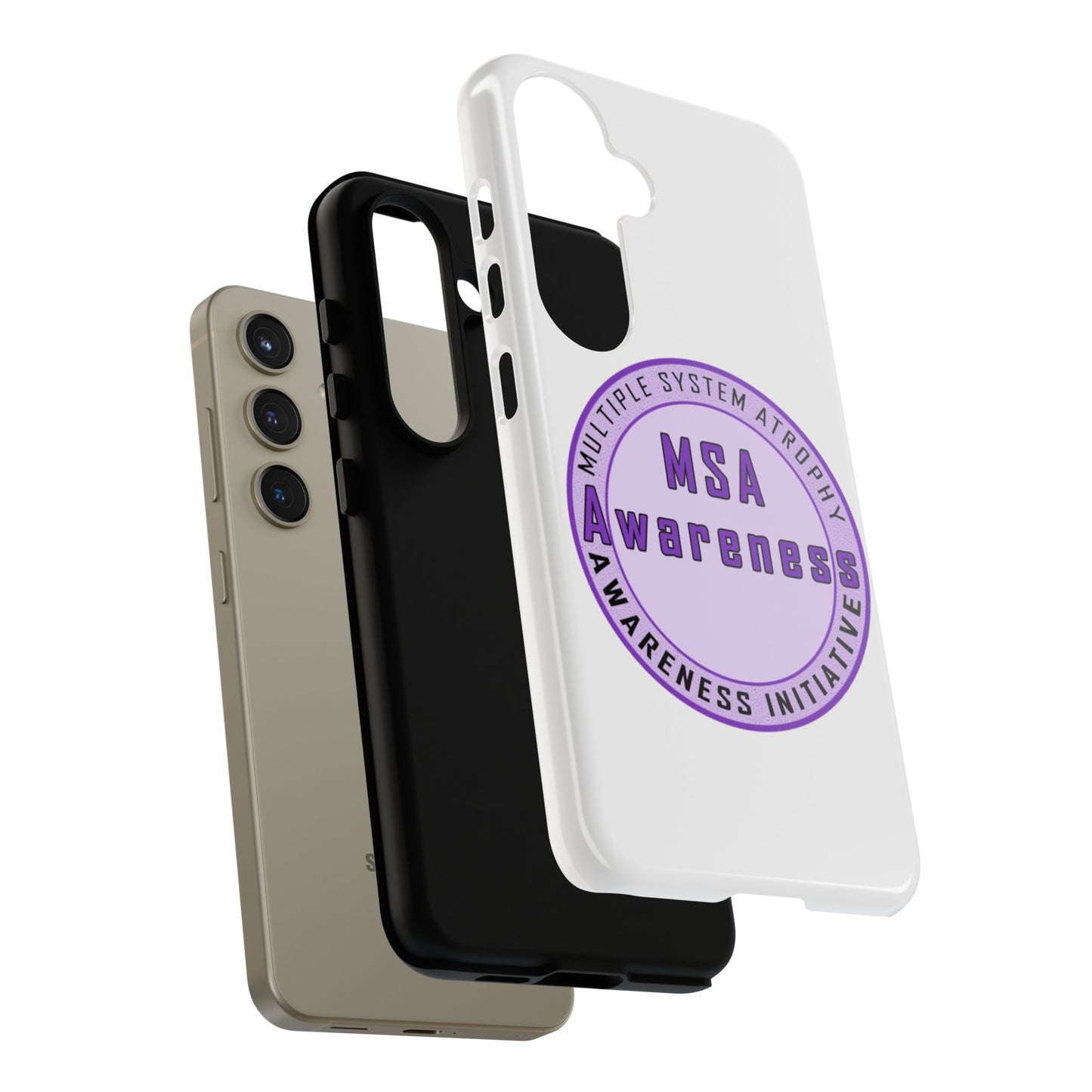 MSA Awareness Phone Case | Tough Cases for Support, Gift for Caregivers, Awareness Month, Customizable Design