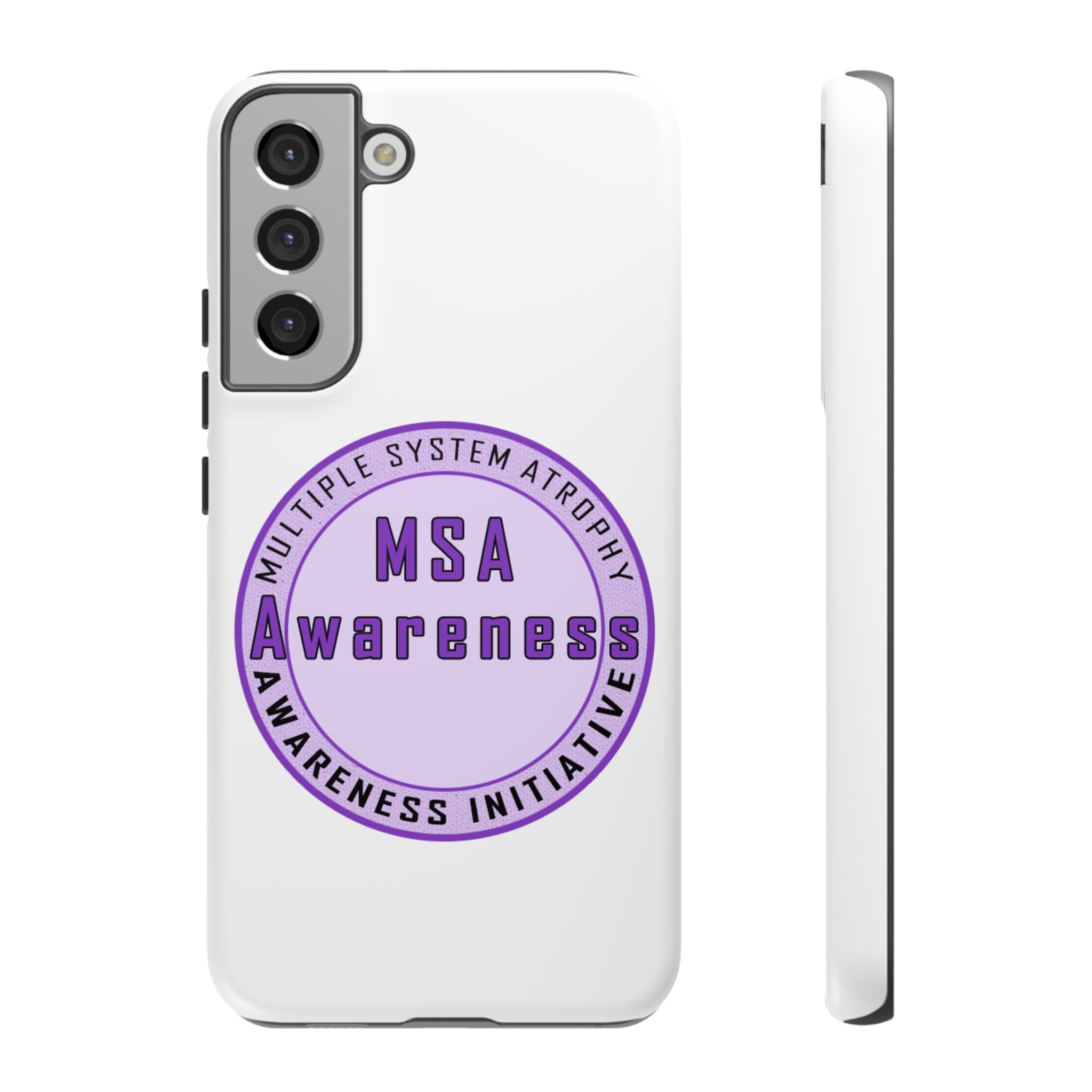 MSA Awareness Phone Case | Tough Cases for Support, Gift for Caregivers, Awareness Month, Customizable Design