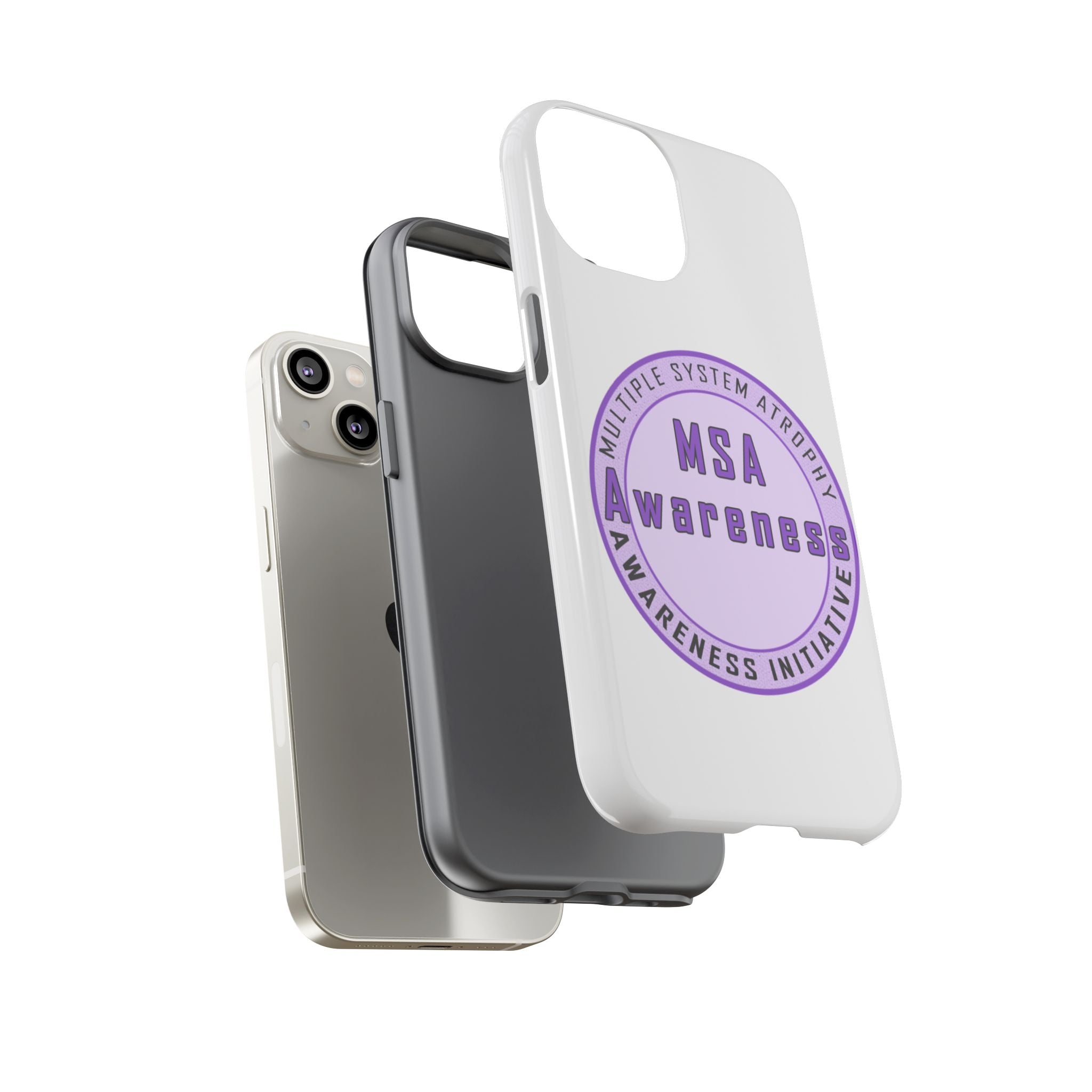 MSA Awareness Phone Case | Tough Cases for Support, Gift for Caregivers, Awareness Month, Customizable Design