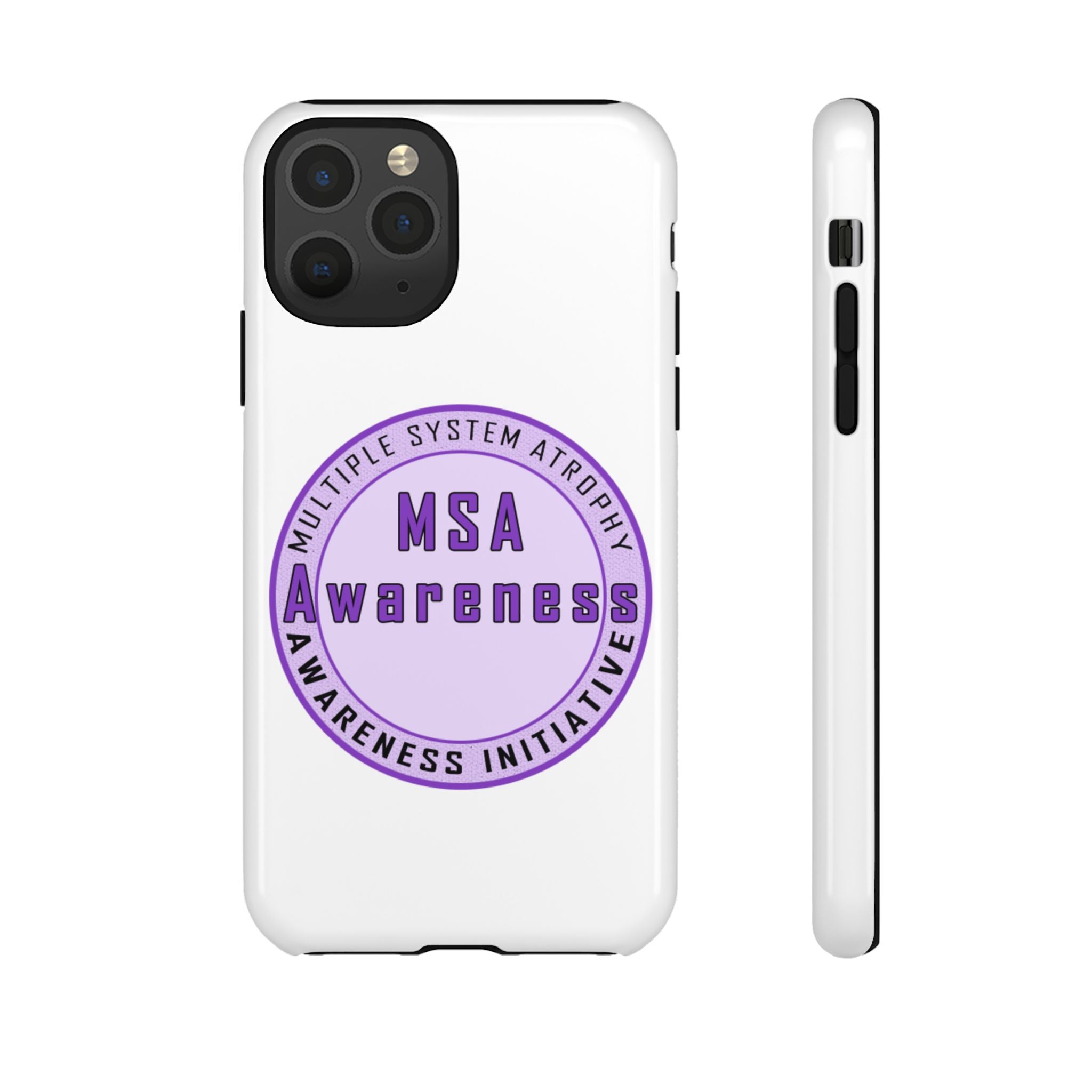 MSA Awareness Phone Case | Tough Cases for Support, Gift for Caregivers, Awareness Month, Customizable Design