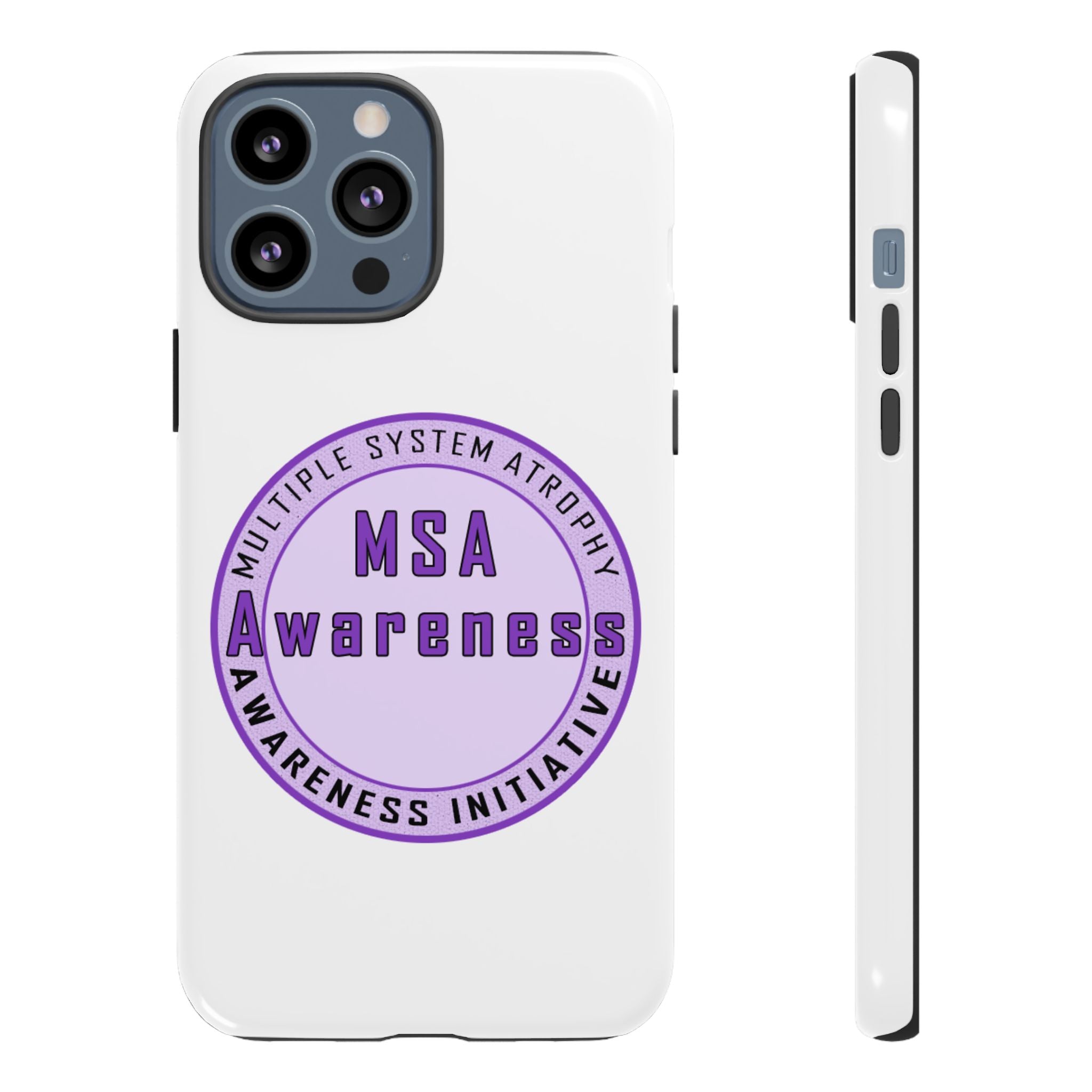 MSA Awareness Phone Case | Tough Cases for Support, Gift for Caregivers, Awareness Month, Customizable Design