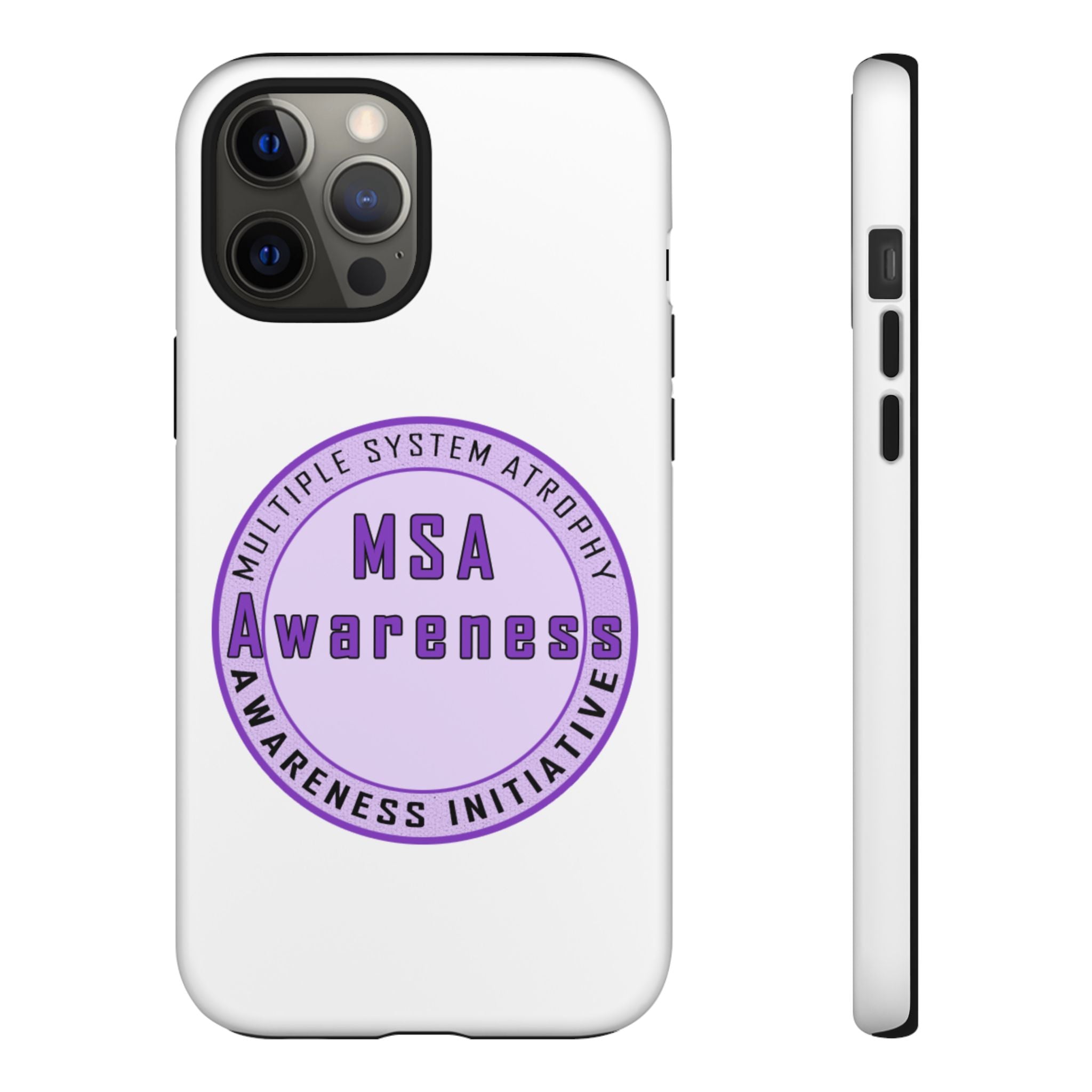 MSA Awareness Phone Case | Tough Cases for Support, Gift for Caregivers, Awareness Month, Customizable Design