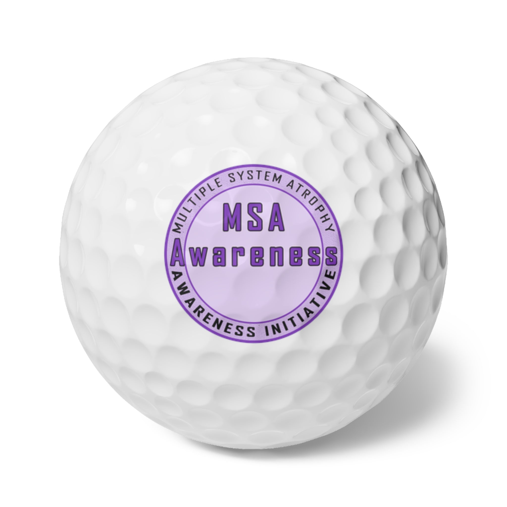 MSA Awareness Golf Balls - Support Multiple System Atrophy, Unique Gift for Golfers, Charity Fundraiser, Sports Enthusiast