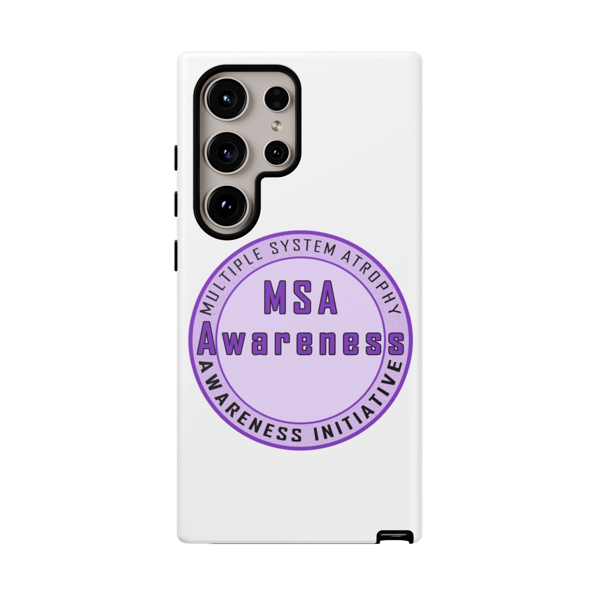 MSA Awareness Phone Case | Tough Cases for Support, Gift for Caregivers, Awareness Month, Customizable Design