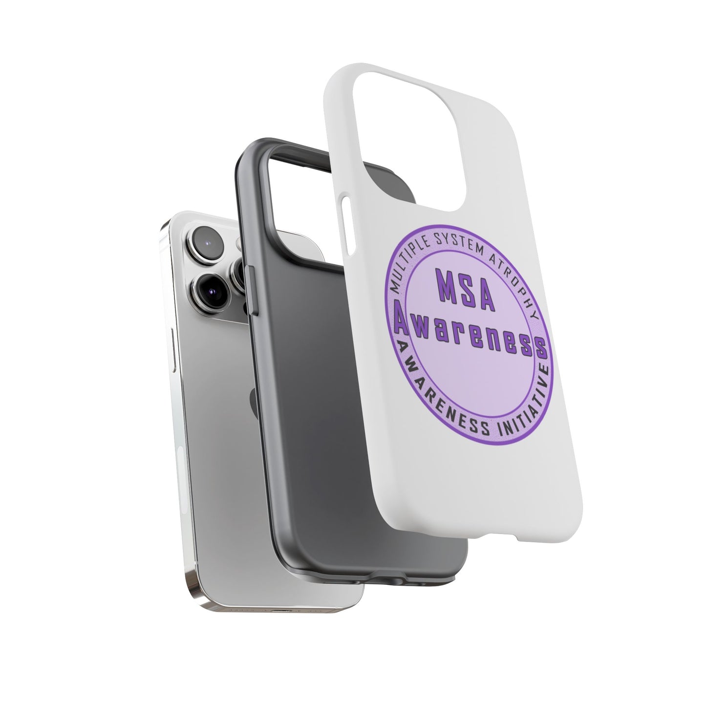 MSA Awareness Phone Case | Tough Cases for Support, Gift for Caregivers, Awareness Month, Customizable Design