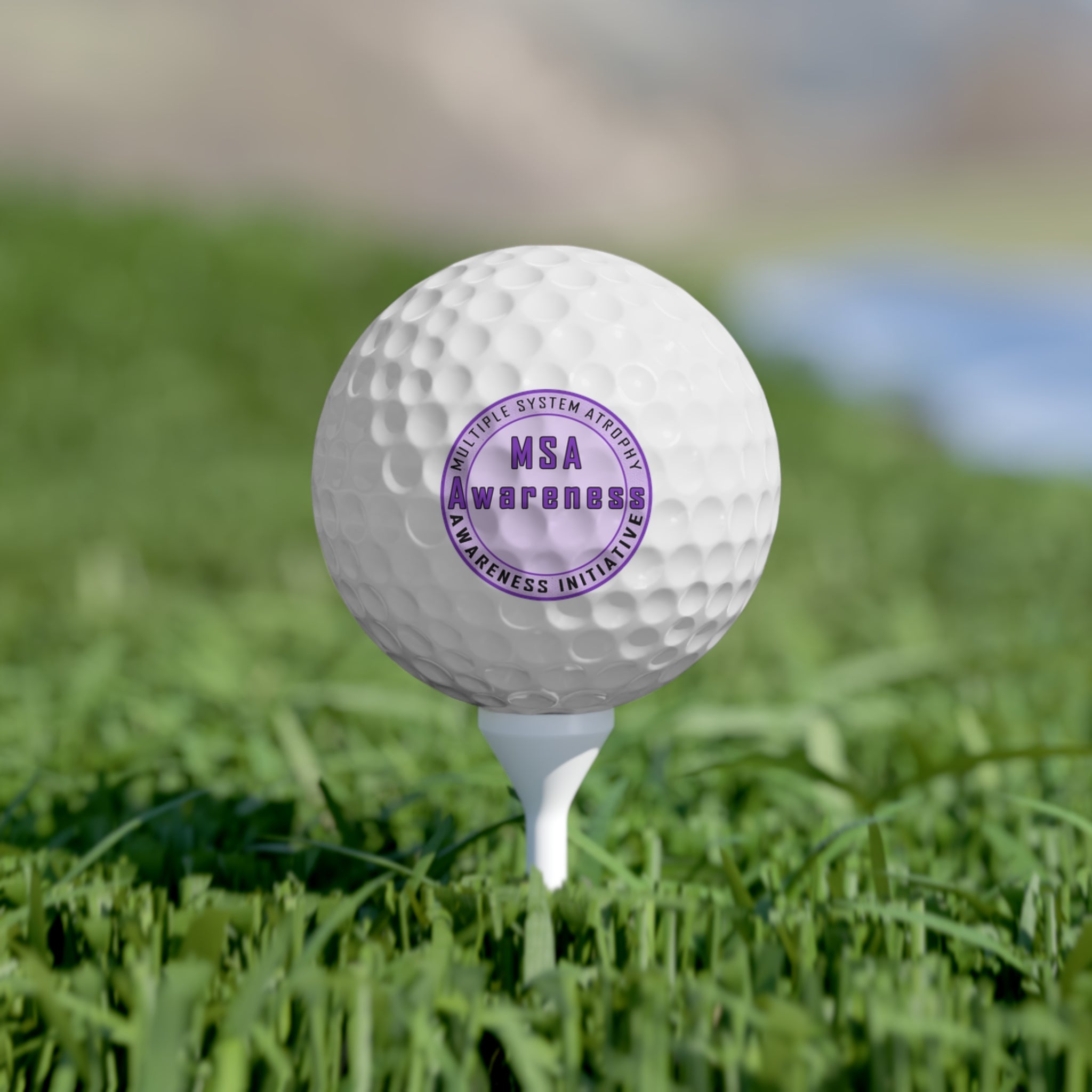 MSA Awareness Golf Balls - Support Multiple System Atrophy, Unique Gift for Golfers, Charity Fundraiser, Sports Enthusiast