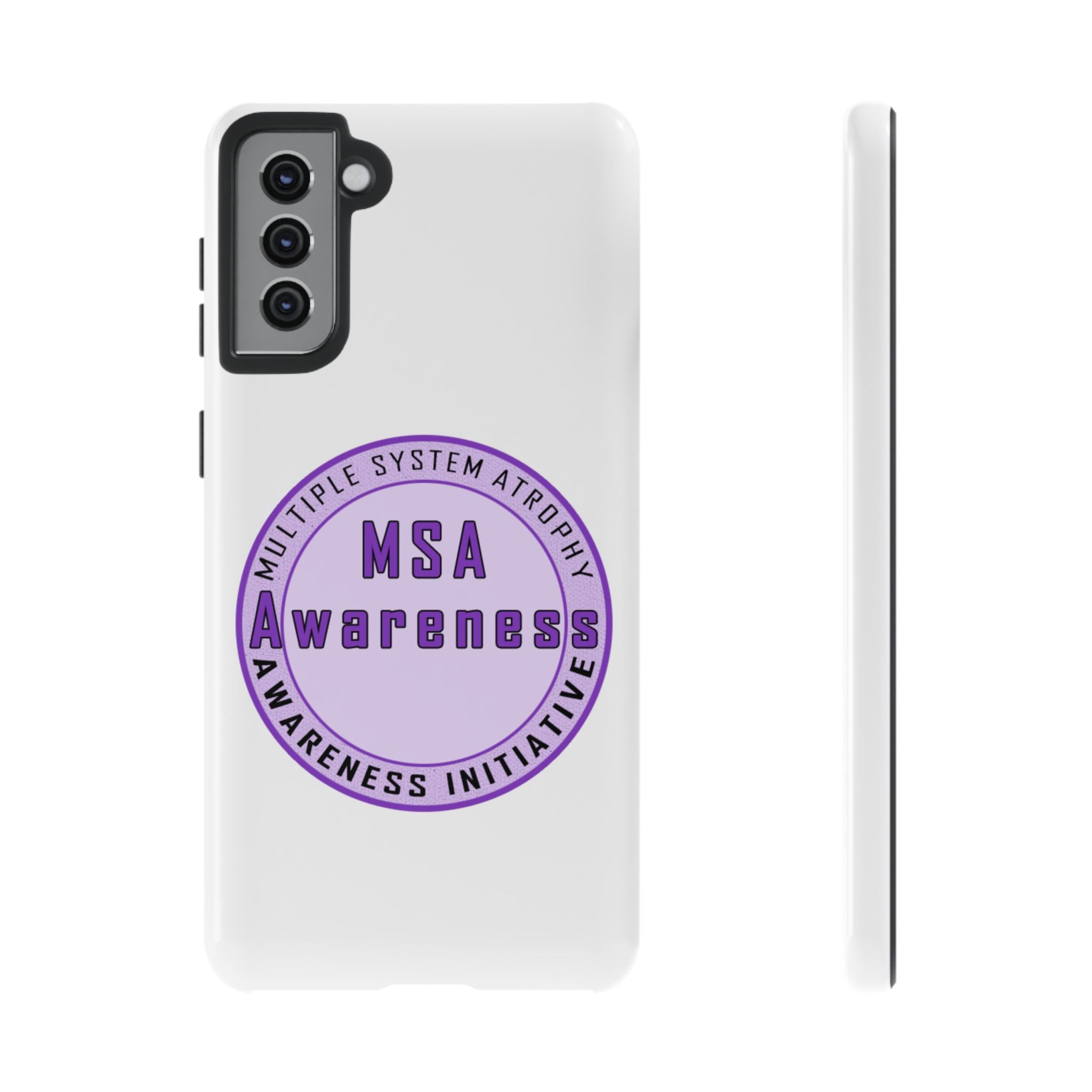 MSA Awareness Phone Case | Tough Cases for Support, Gift for Caregivers, Awareness Month, Customizable Design