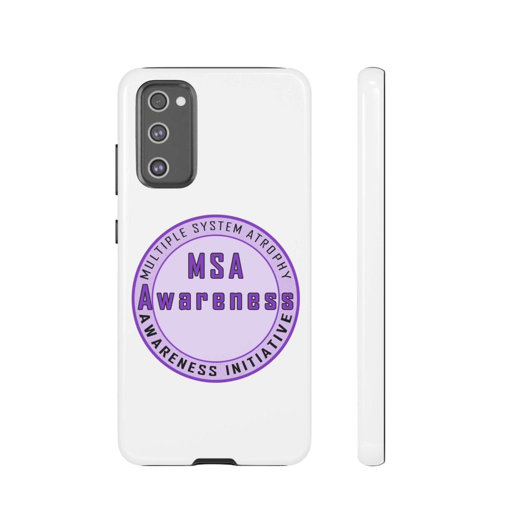 MSA Awareness Phone Case | Tough Cases for Support, Gift for Caregivers, Awareness Month, Customizable Design