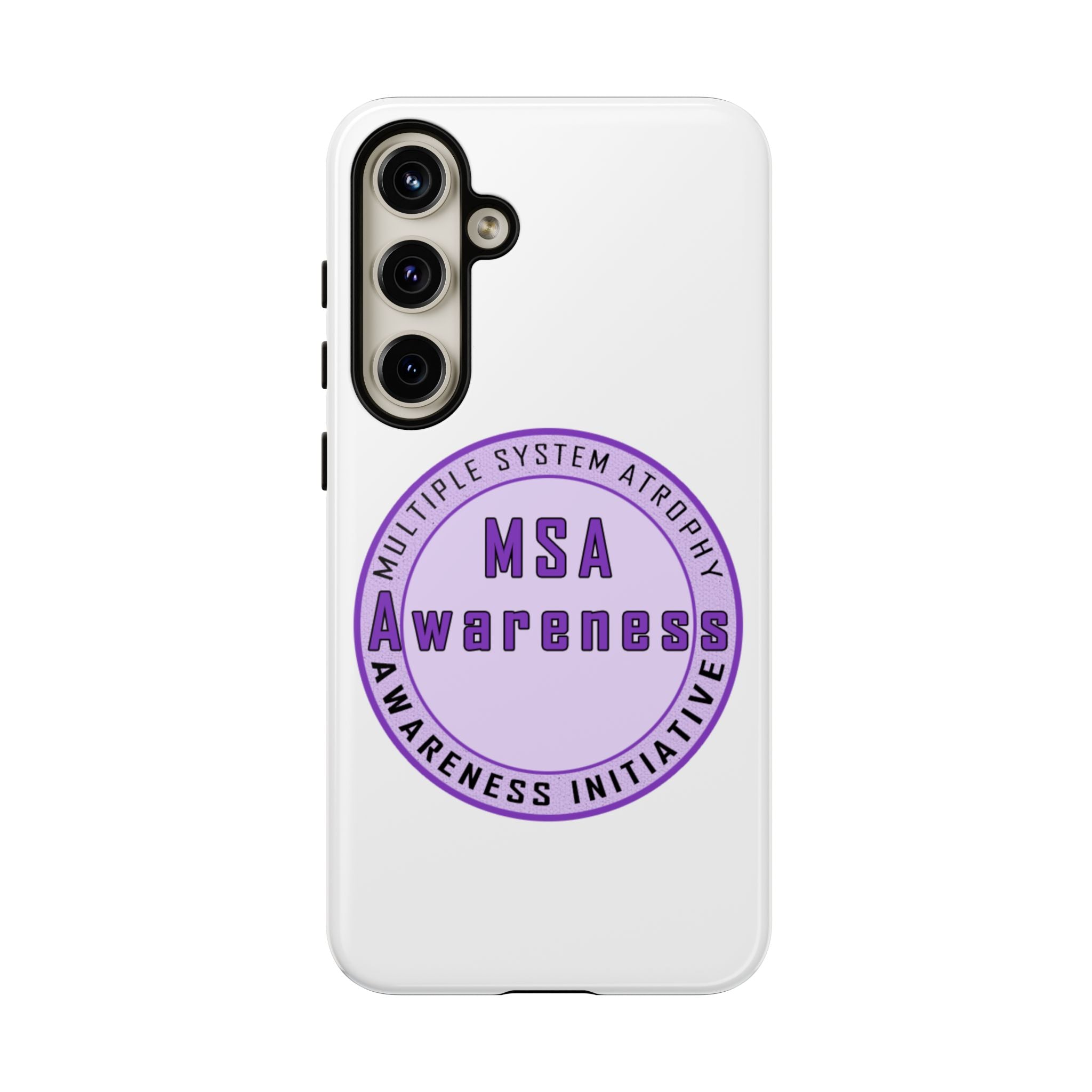 MSA Awareness Phone Case | Tough Cases for Support, Gift for Caregivers, Awareness Month, Customizable Design