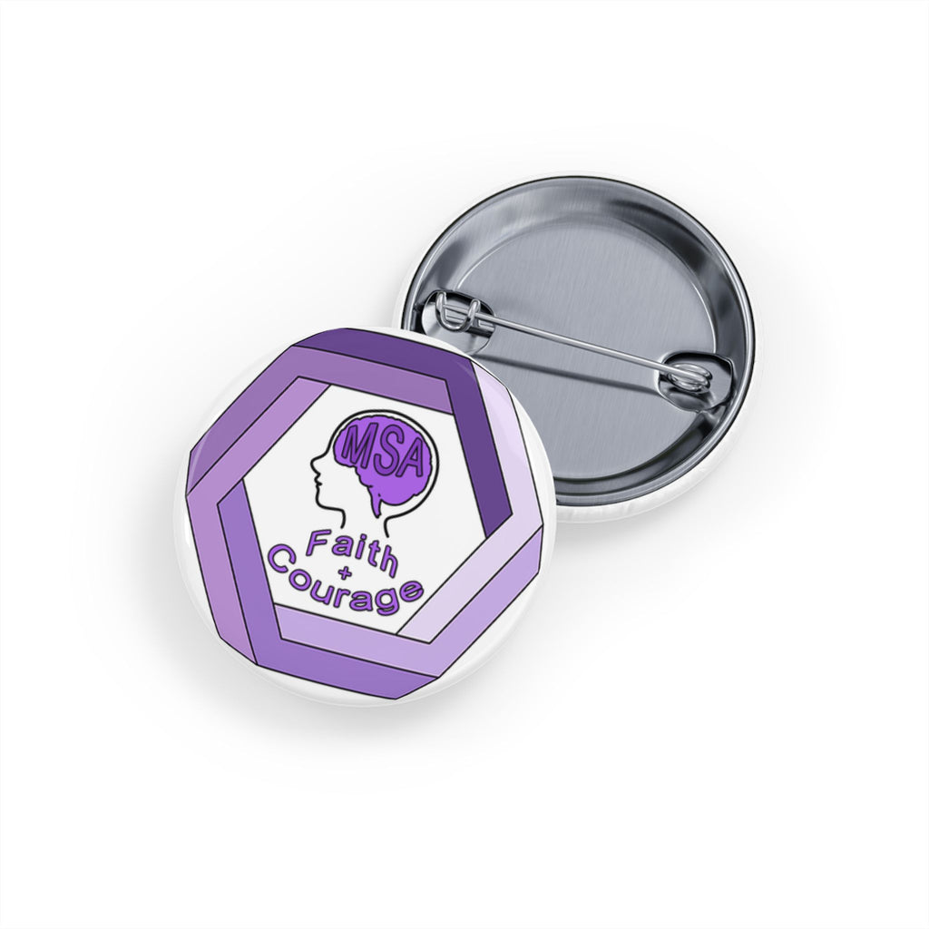 Empowering Faith Courage Round Pins - Perfect for Awareness Events, Social Causes, Gift Ideas, Fundraisers, Collectors