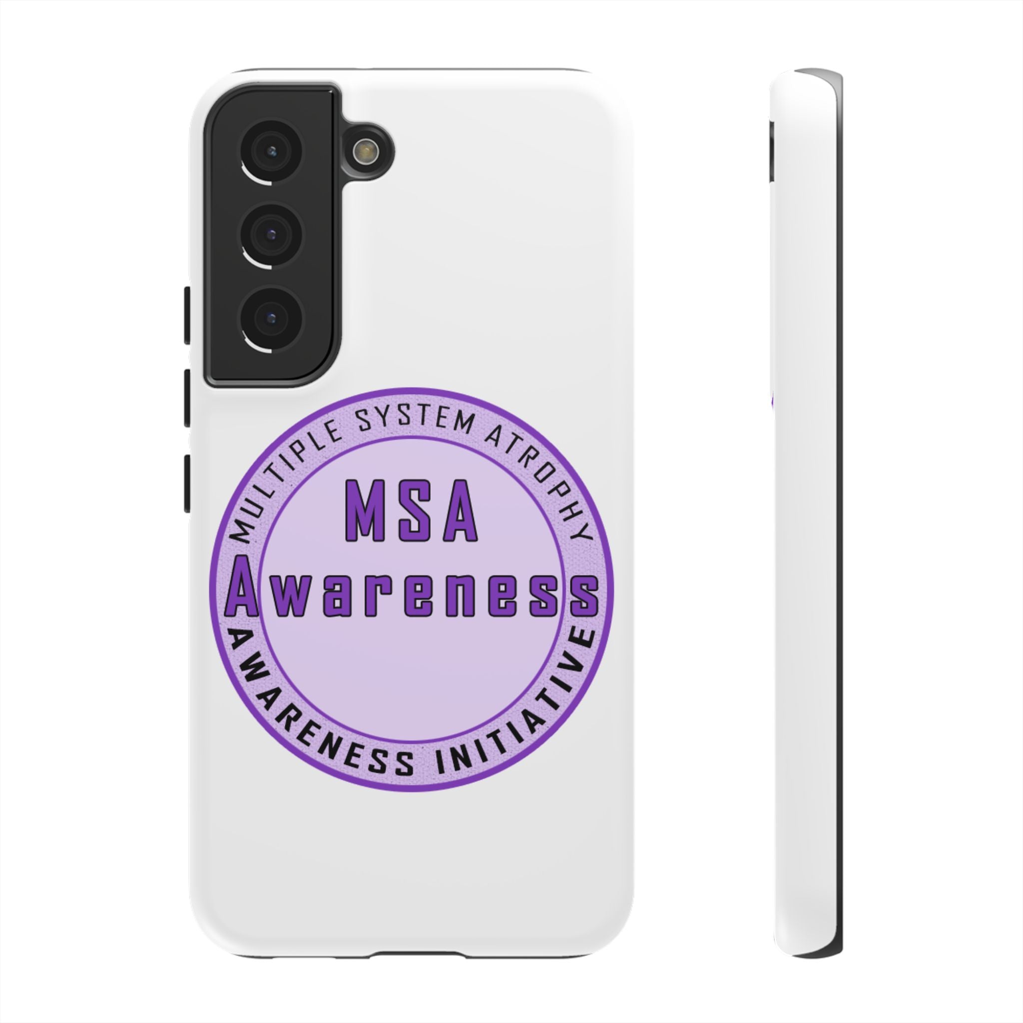 MSA Awareness Phone Case | Tough Cases for Support, Gift for Caregivers, Awareness Month, Customizable Design