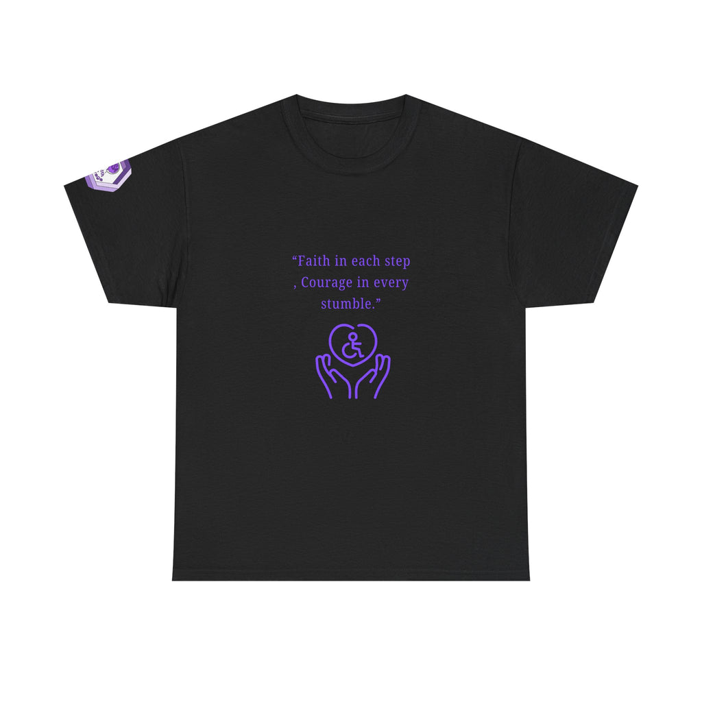 Inspirational Quote T-Shirt - Faith & Courage Tee, Motivational Apparel, Unisex Graphic Shirt, Gift for Friends, Encouragement Wear